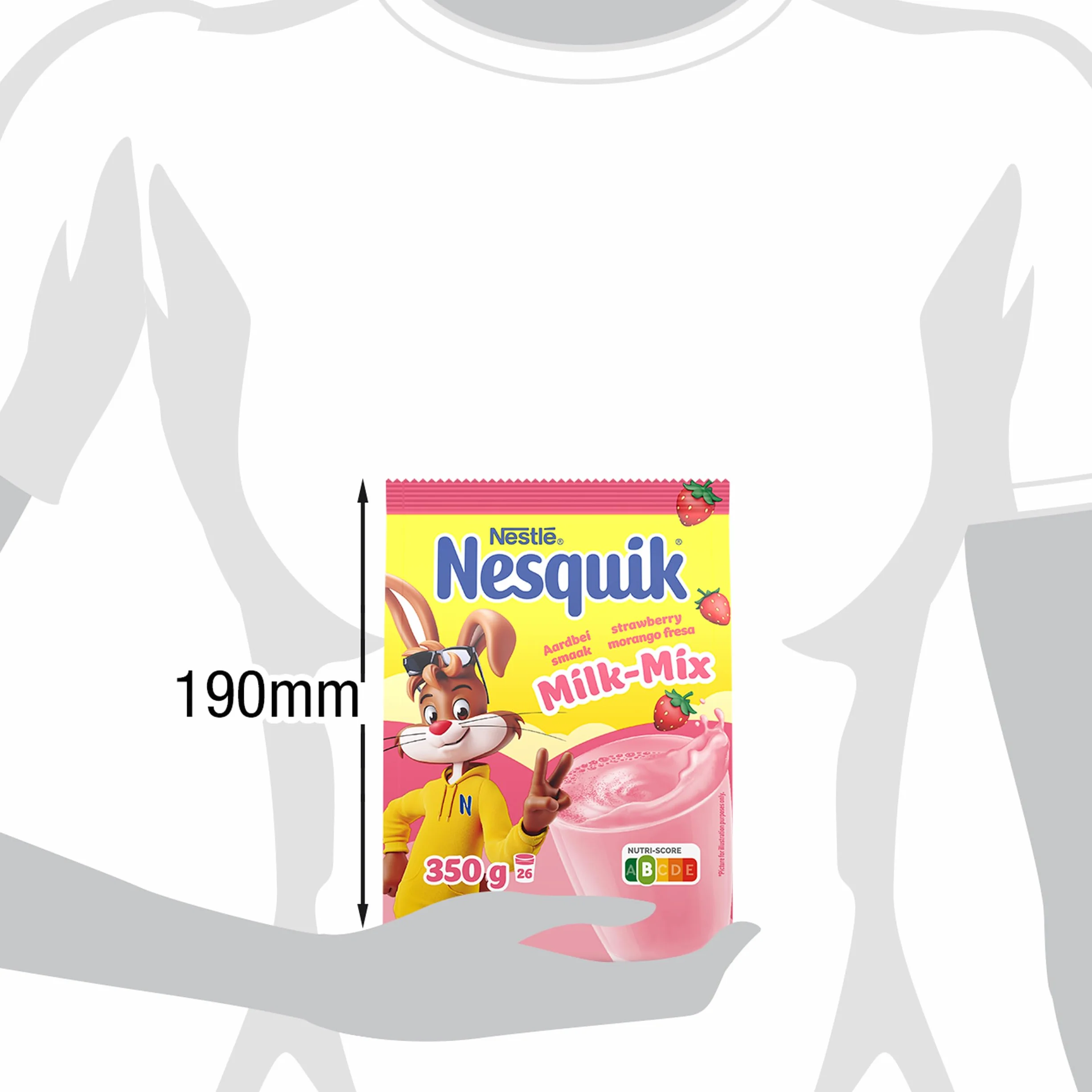 Nesquik Nestlé Fresa, Bolsa 350 g