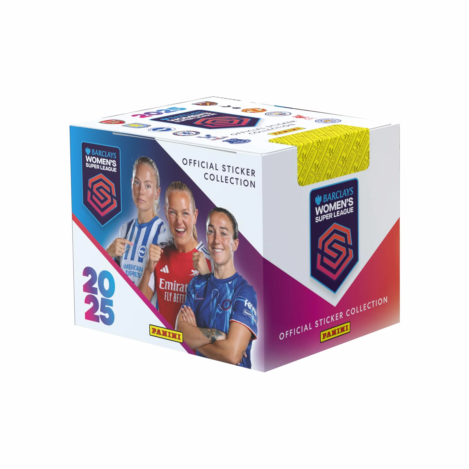 Barclays Super League - Colección oficial de pegatinas para mujer 2025, 50 paquetes