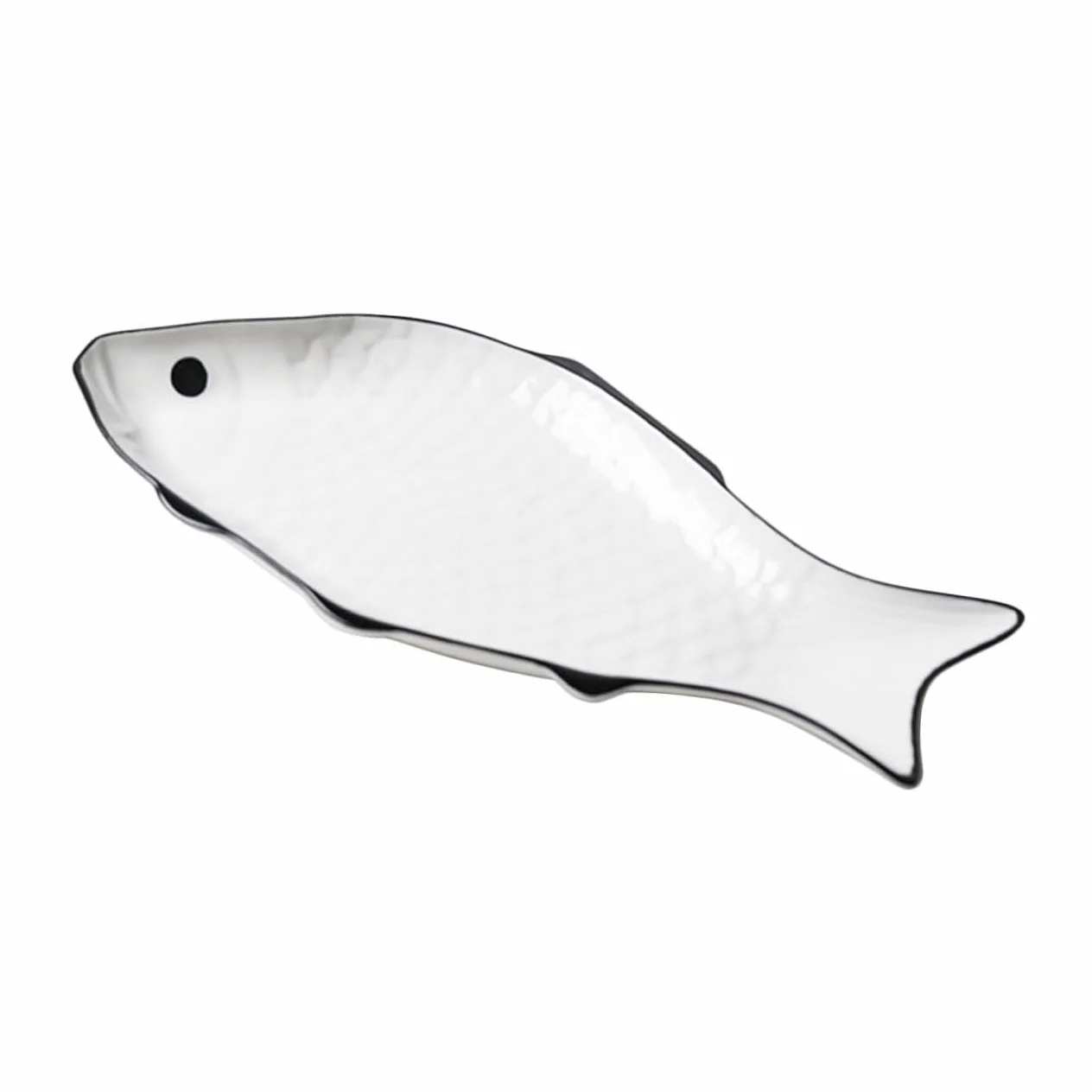 Uonlytech Plato para Cocinar Pescado al Vapor de Ceramica Soporte para Cocinar al Vapor Alimentos Plato para Servir Pescado Forma de Pez
