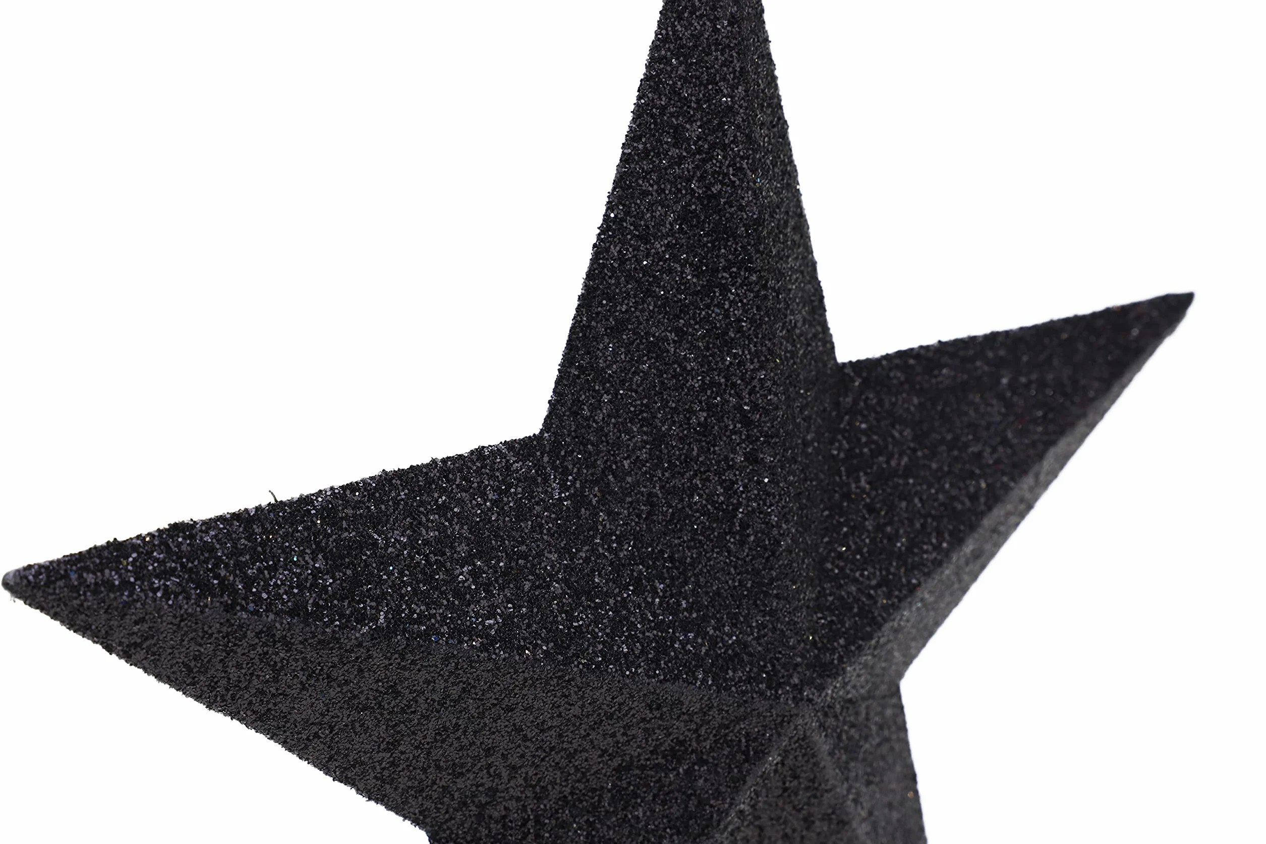 Christmas Concepts 20cm Glitter Tree Topper Czarny Adorno Punta Árbol Navidad