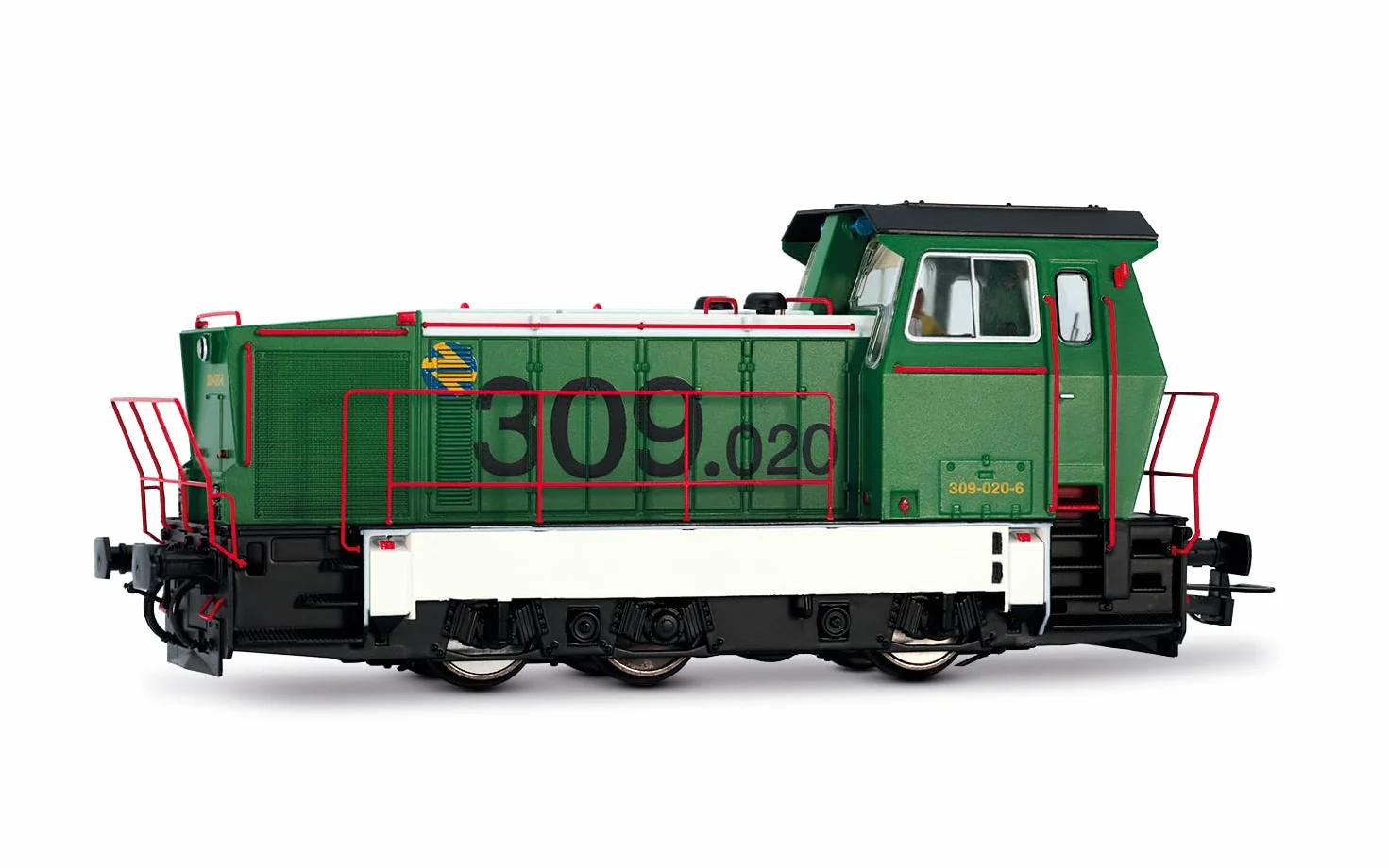 Electrotren HE2027D ADIF, Locomotora diésel Serie 309, Verde/Blanco, EP. Vi, con decodificador DCC Locomotora Diésel