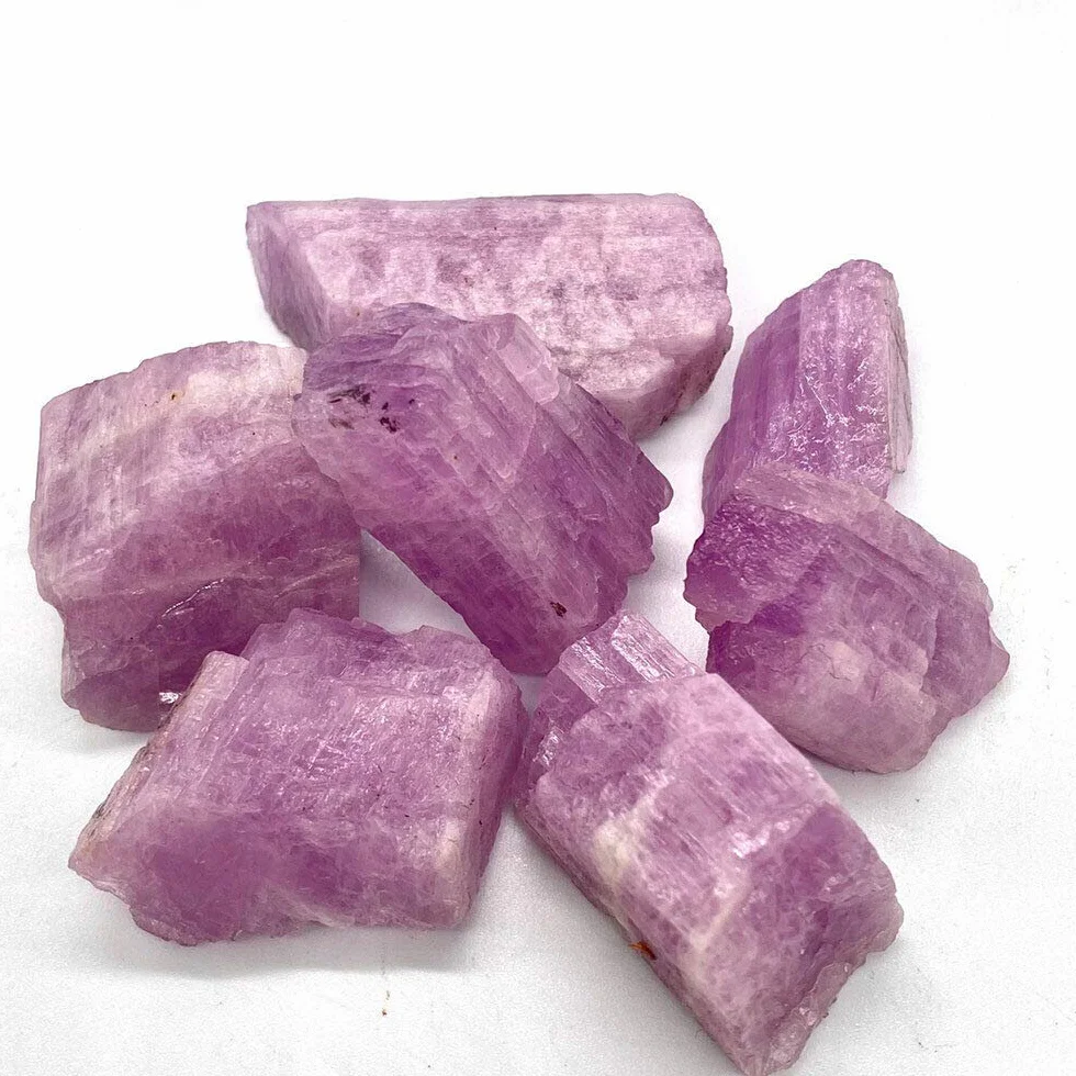 Espécimen Mineral de Piedra en Bruto de espodumena kunzita púrpura Natural de 100 g (Size : 50g)