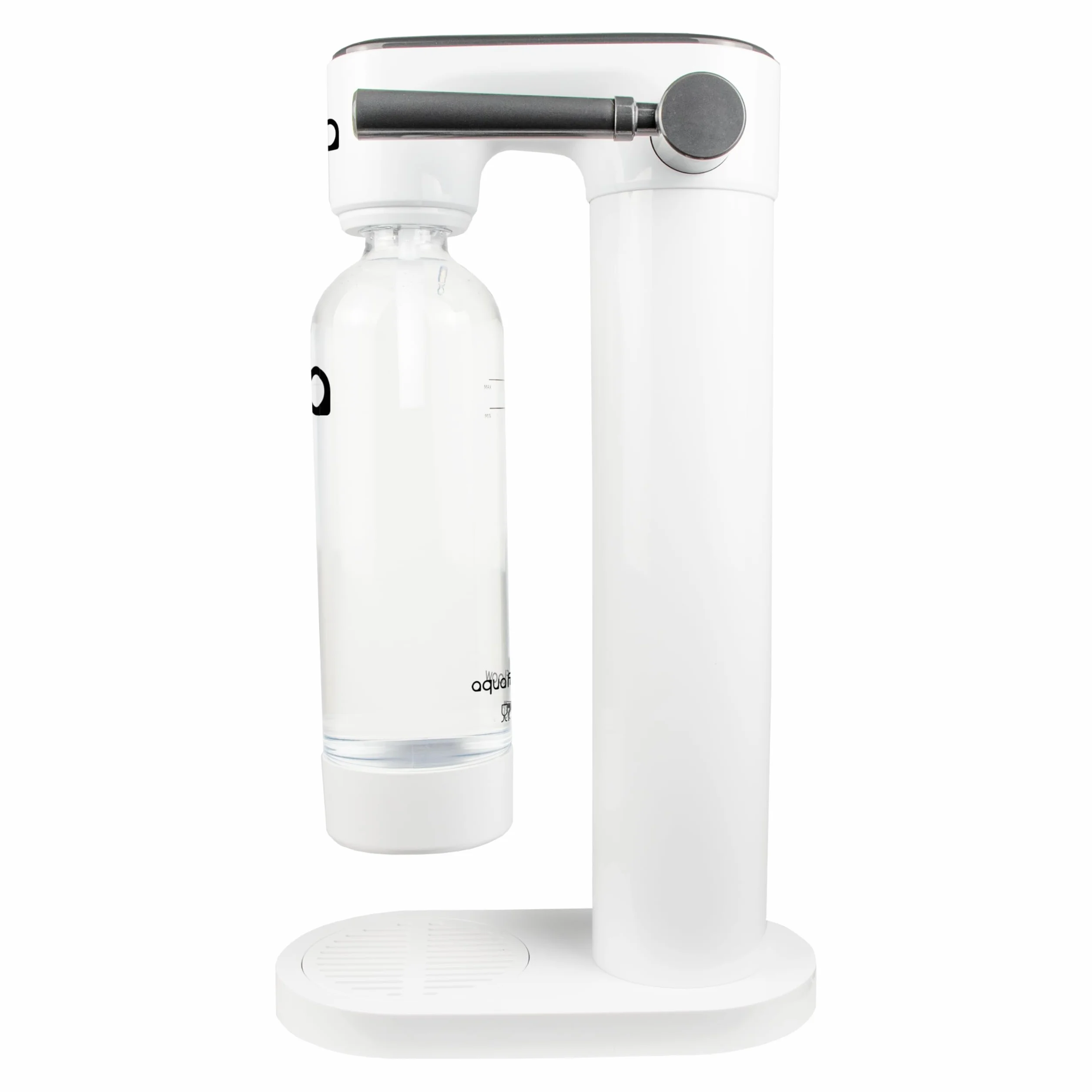 AquaFloow Carbonatador de Agua 2 Botellas 0,8L Cilindro CO2 60L Máquina Hacer Soda sin Electricidad Sparkling Water Maker Blanco