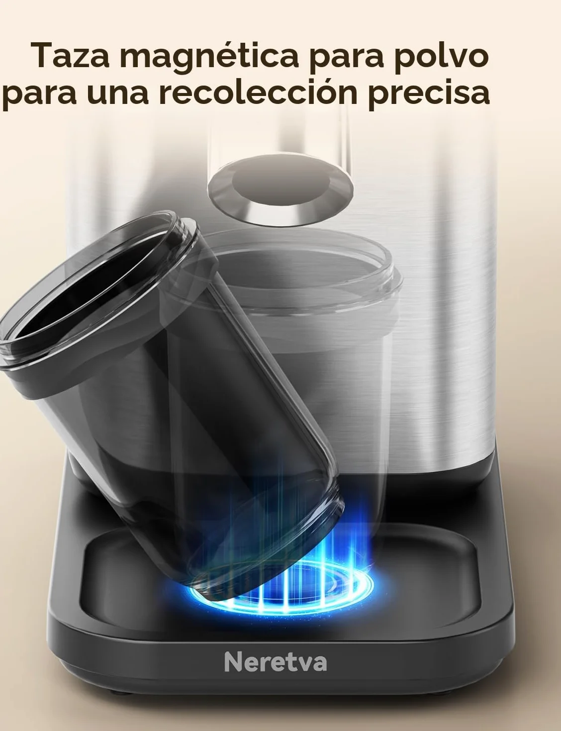 Neretva Molinillo Cafe Electrico, 40 Precisión Molinillo Café Antiestático & Anti Residuos Molinillo de Cafe con Magnético Recolector & LCD Táctil para Espresso/Café de Goteo/Prensa Francesa/Moka