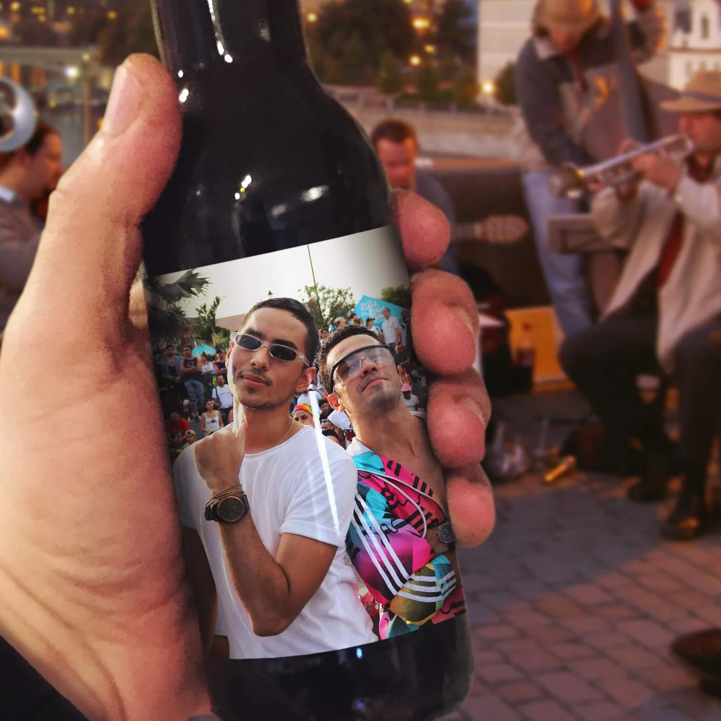 Etiquetas personalizadas para cerveza, Pack 6 adhesivos vinilo resistentes al agua