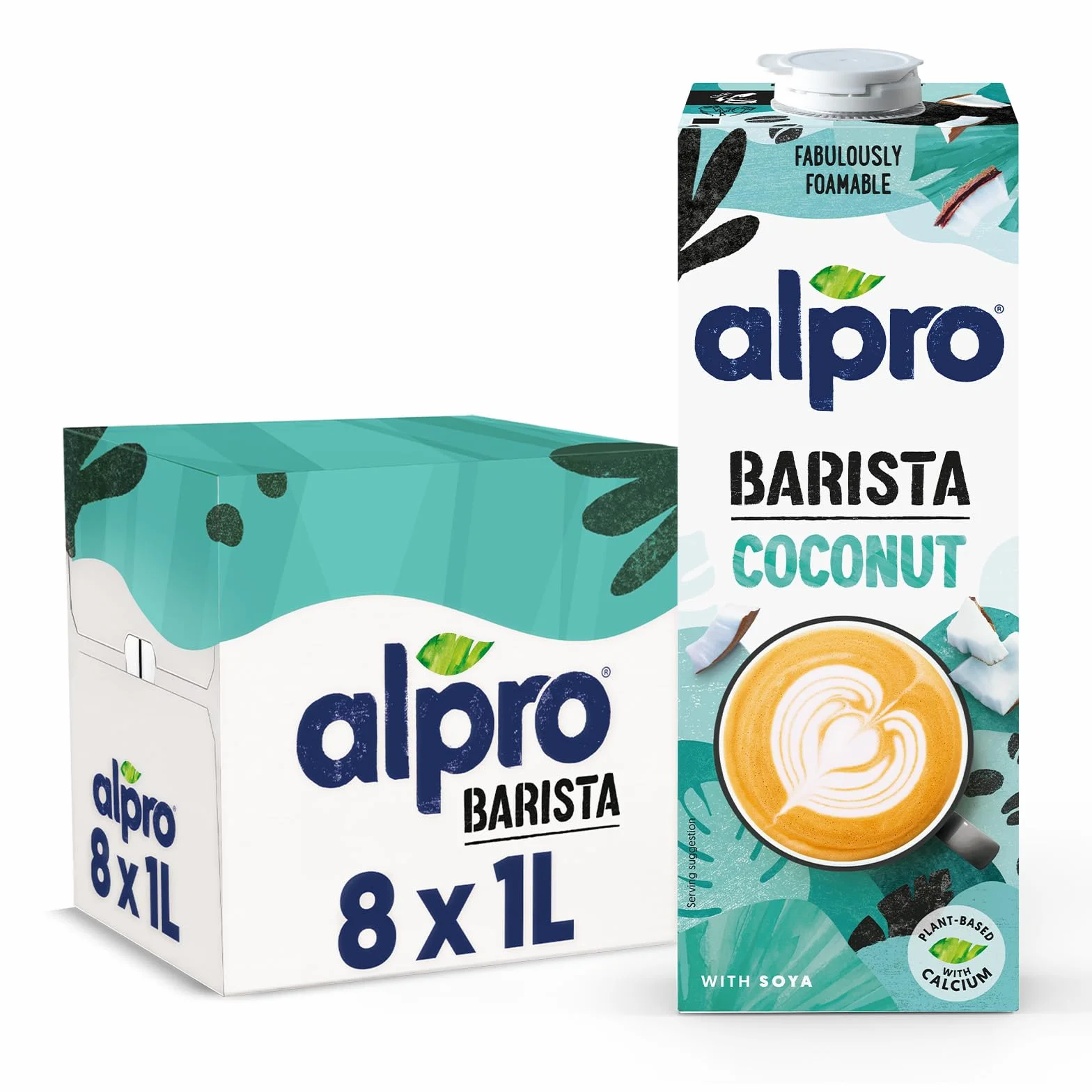 Alpro Bebida Vegetal de Coco Barista Pack 8 x 1L