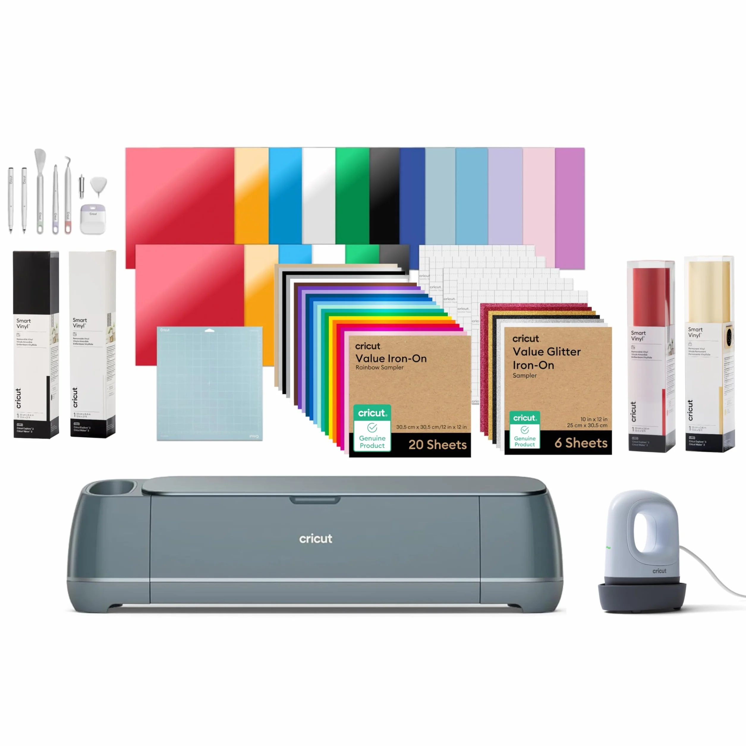 Cricut Maker™ 4 paquete Ultimate 2026, máquina de corte Smart, cortadora de vinilo DIY profesional y troqueladora para tela, cuero, Vinyl y muchos más materiales
