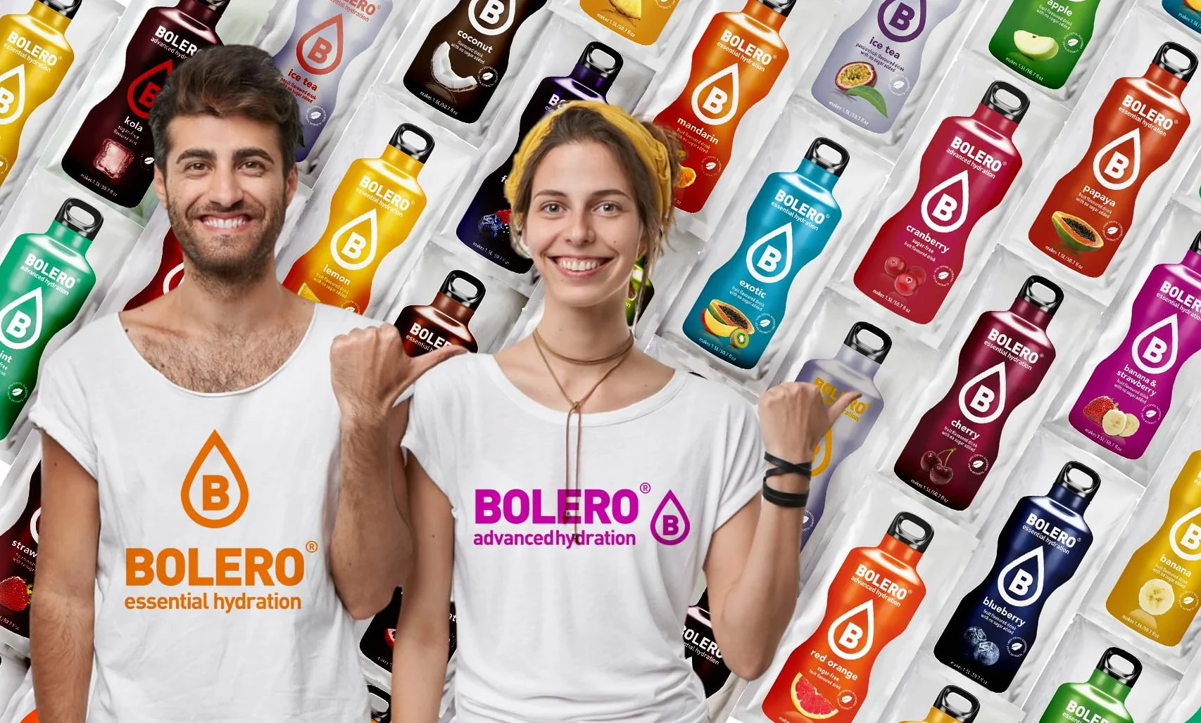 Bolero Drinks STICKS MIX 48x3g Polvo de bebida refrescante sin azúcar con stevia Vitamina C