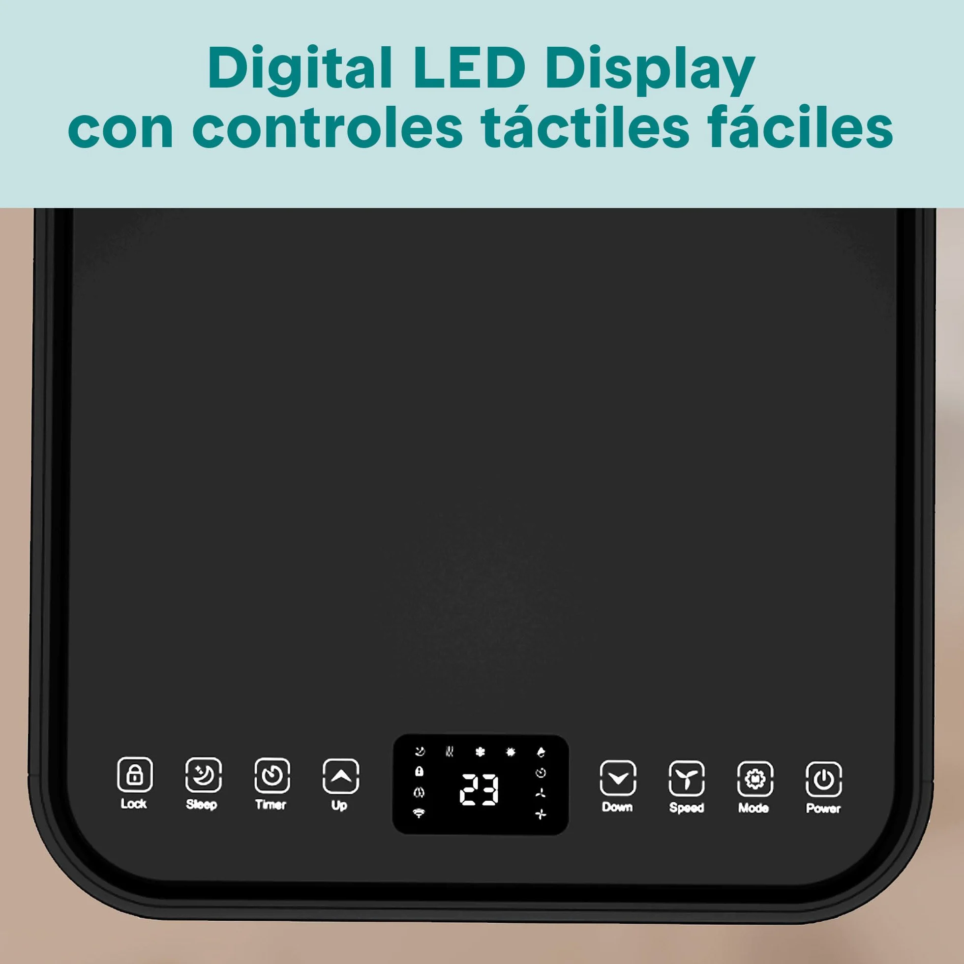 Aire Acondicionado Portátil 7000 BTU (2,05 kW) SereneLife, Climatizador 3 en 1 con Función Frío, Ventilador y Deshumidificador, Compacto con Mando a Distancia y Kit de Ventana