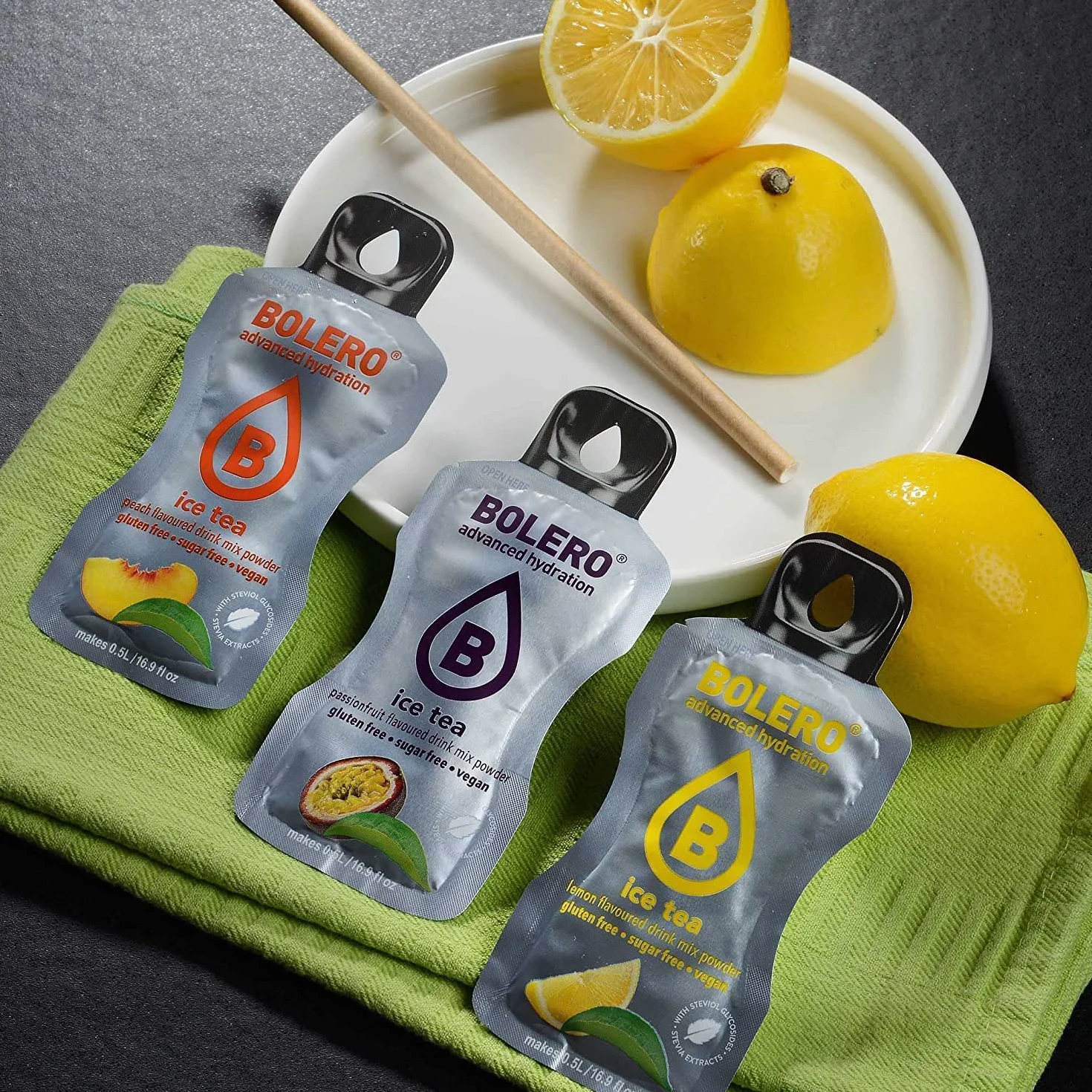 Bolero Drinks STICKS MIX 48x3g Polvo de bebida refrescante sin azúcar con stevia Vitamina C