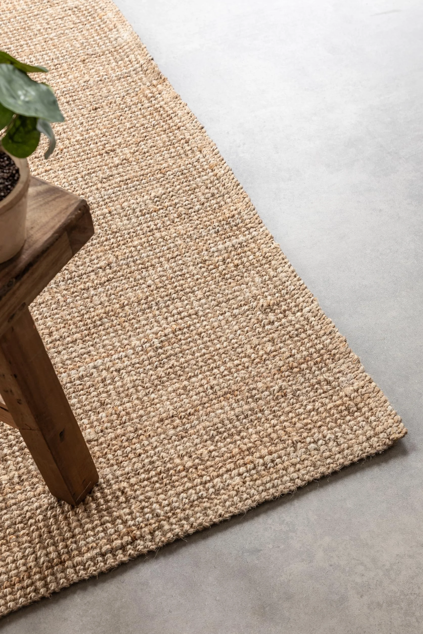 Hanse Home Alfombra de Yute Natural para salón, Dormitorio, Comedor, 190 x 280 cm, Tejida a Mano y Natural, Estilo Bohemio