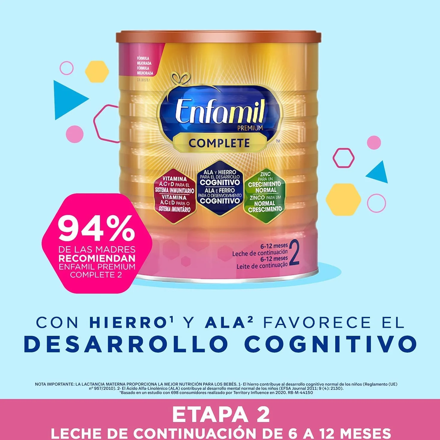 Enfamil Premium Complete 2 Leche Infantil Continuación 800 g