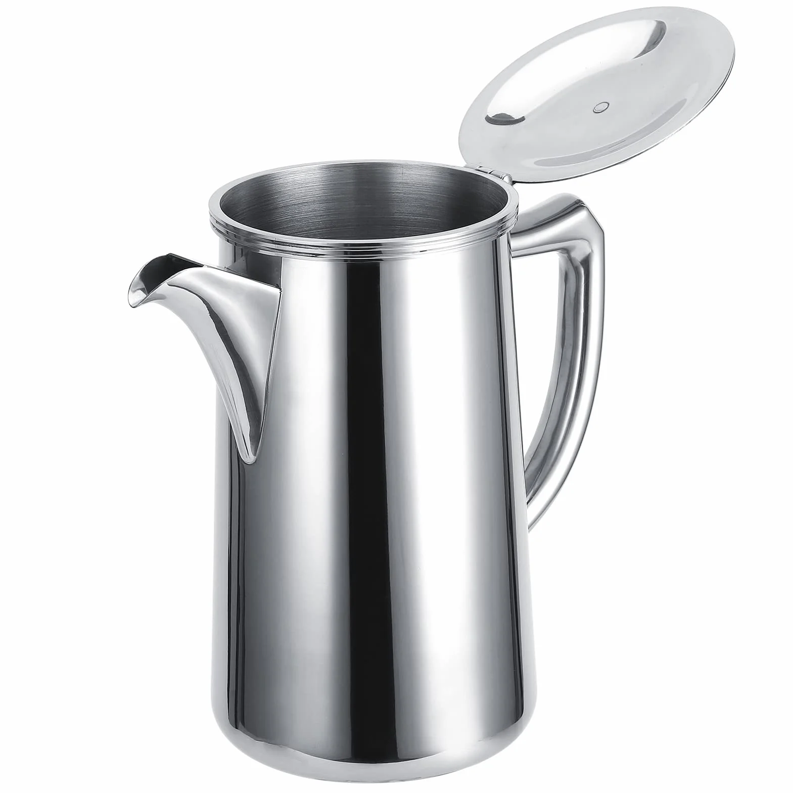 ZJchao Jarra de Agua, Jarra de té Hervidor Frío de Acero Inoxidable de 2 Litros Tetera de Agua Multifuncional de Jugo de café de Mano con Asa para el Hogar Restaurante Café Jugo de