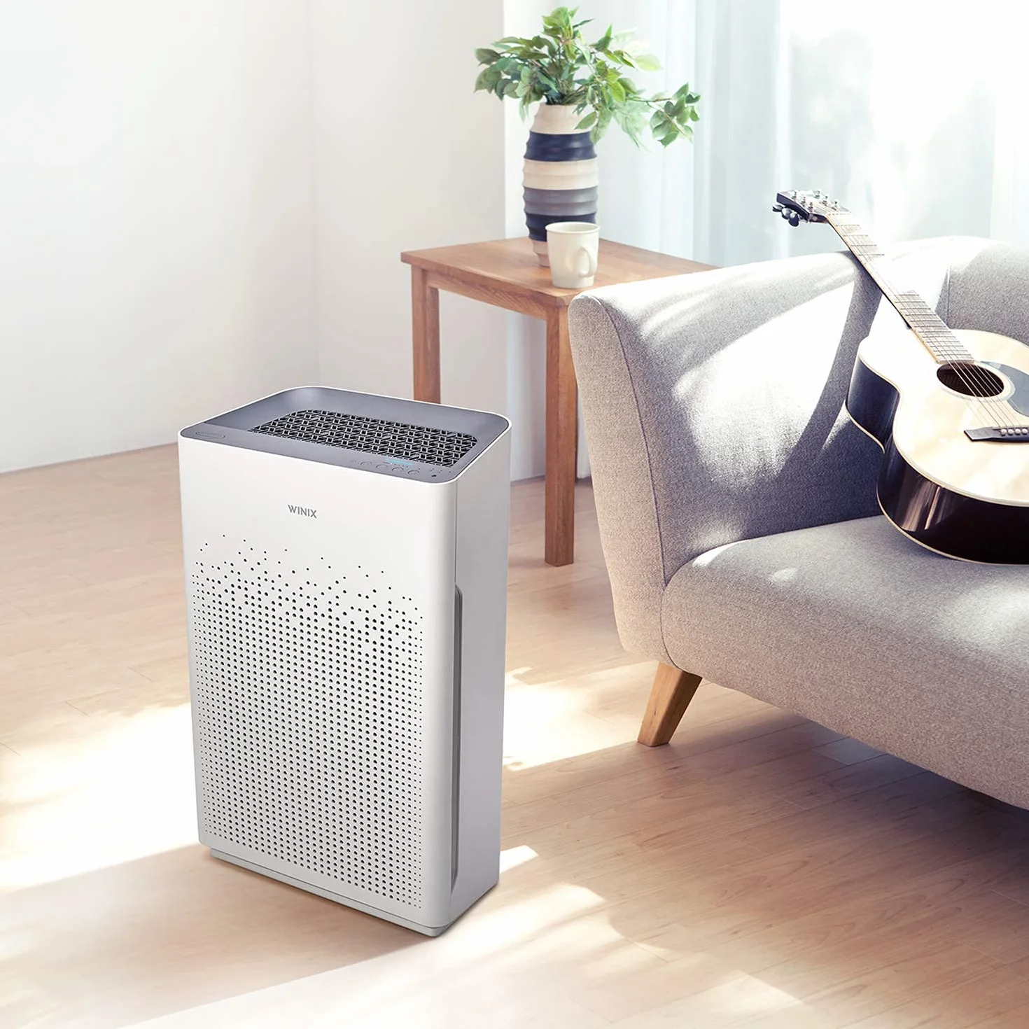 WINIX ZERO-S Purificador de aire para alergias y PM2.5, CADR 410 m³/h, 100 m², filtra el 99,999% de polen, alergias, polvo y humo, monitor de calidad del aire, modo de suspensión y automático.