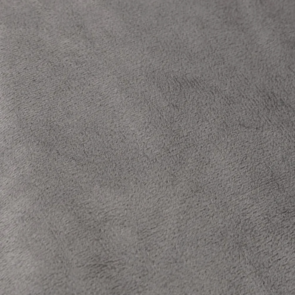 vidaXL Manta con Peso y Funda, Ropa de Cama, Manta para Salón Dormitorio, Manta Calmante para la Ansiedad, Tela Gris 200x230 cm 9 kg