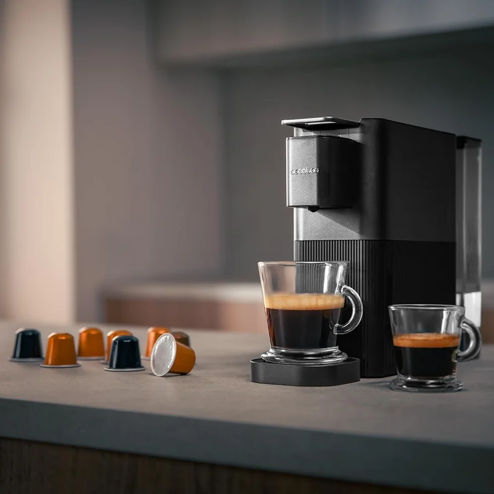 Cecotec Cafetera de Cápsula Power Caps 20, 1400W, 20 Bares, Compatible Nespresso, Depósito 700ml