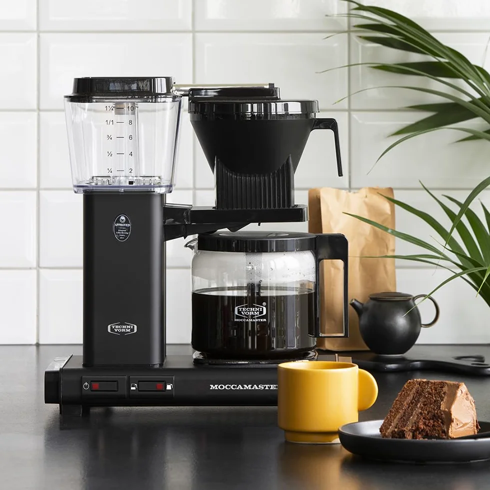 Moccamaster KBG Select, Cafetera de filtro, Jarra de vidrio, Matt Black, 1.25L