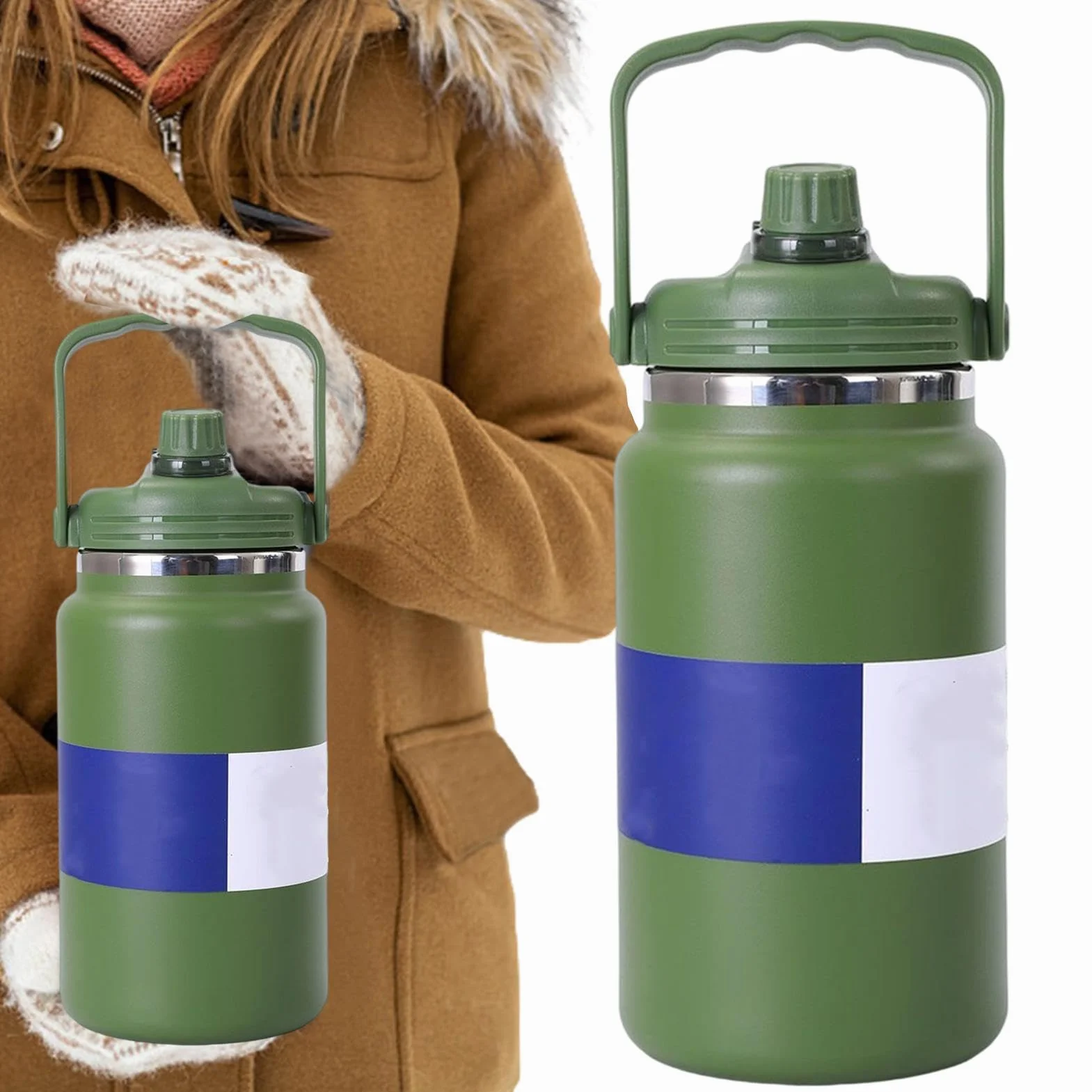 Termo Isotérmico Termo Al Vacío De 4 Litros | Botella De Agua De Acero Inoxidable Para Gimnasio Senderismo Escuela Viajes Camping Ciclismo Deportes Y Actividades Al Aire
