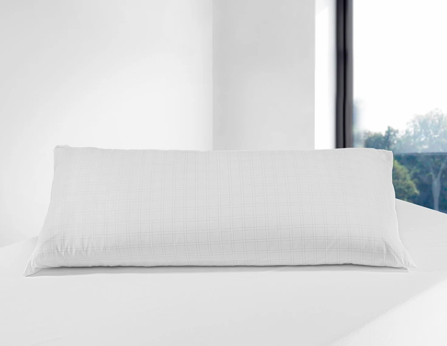 SAVEL Almohada Antiestres Doble Funda Firmeza Media 90 x 40 cm