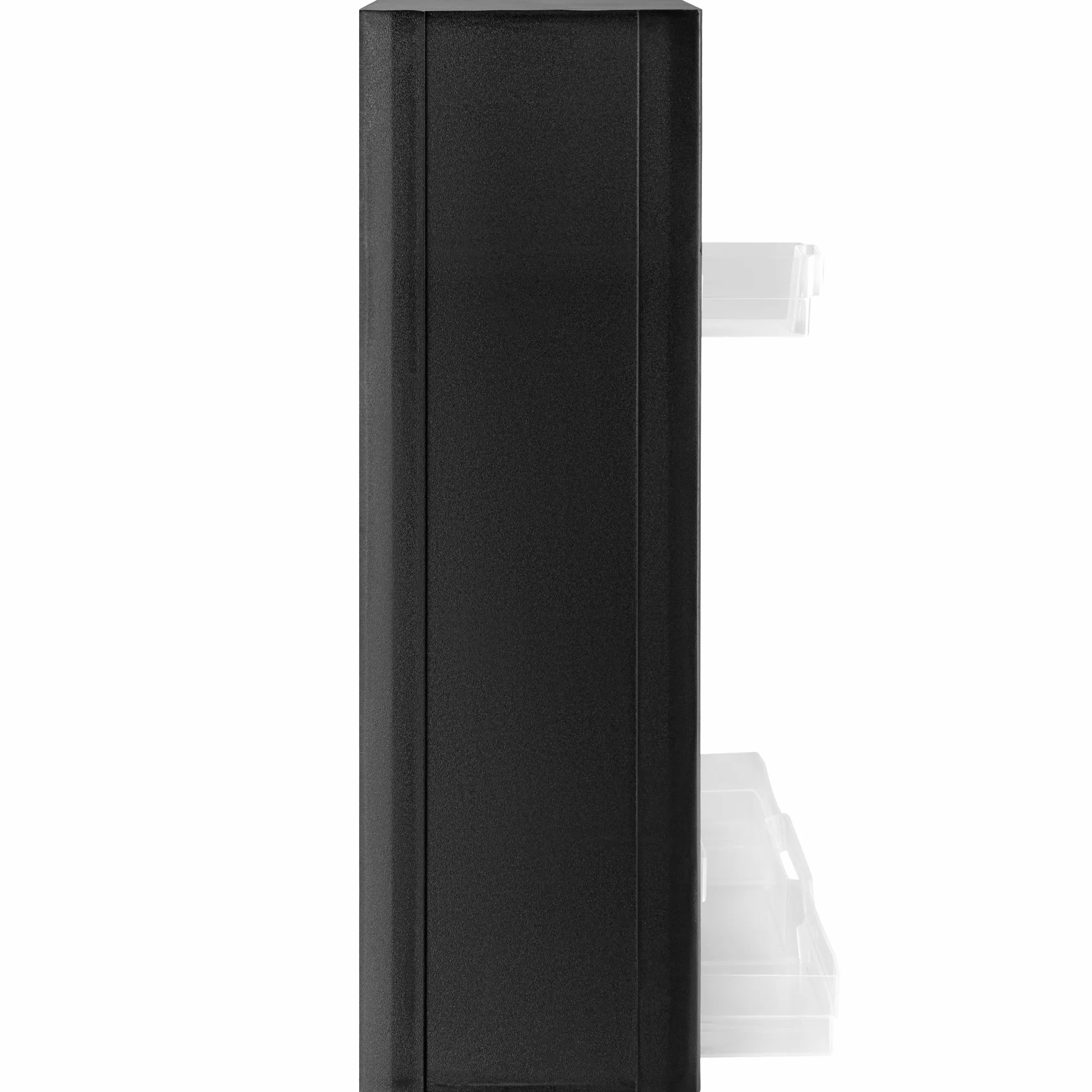 tectake - Juego de 2 portaminutería con 41 cajones ABS, dispositivos para montaje en pared, módulos armario contenedores, 30 x 13,5 x 45 cm, negro