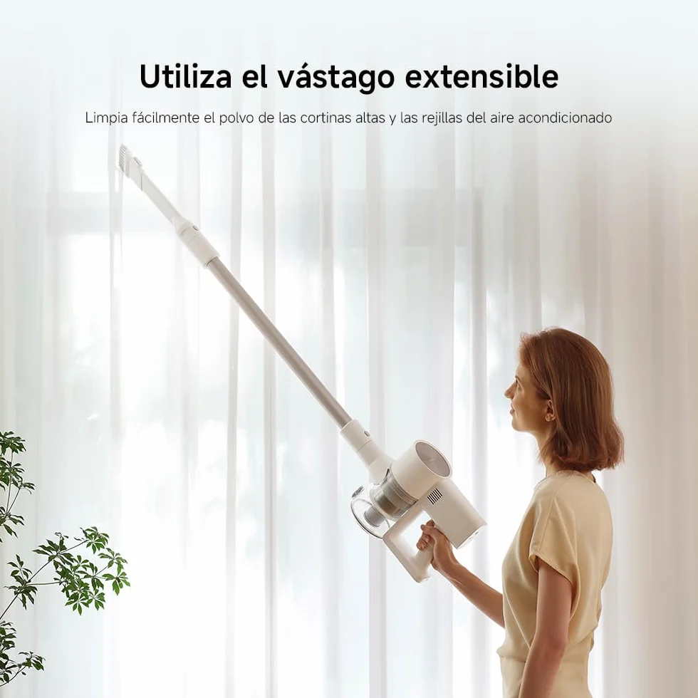 XIAOMI Aspiradora inalámbrica G20, 25 kPa, 150 AW, 60 min autonomía, filtración 99.9%, luz frontal para polvo