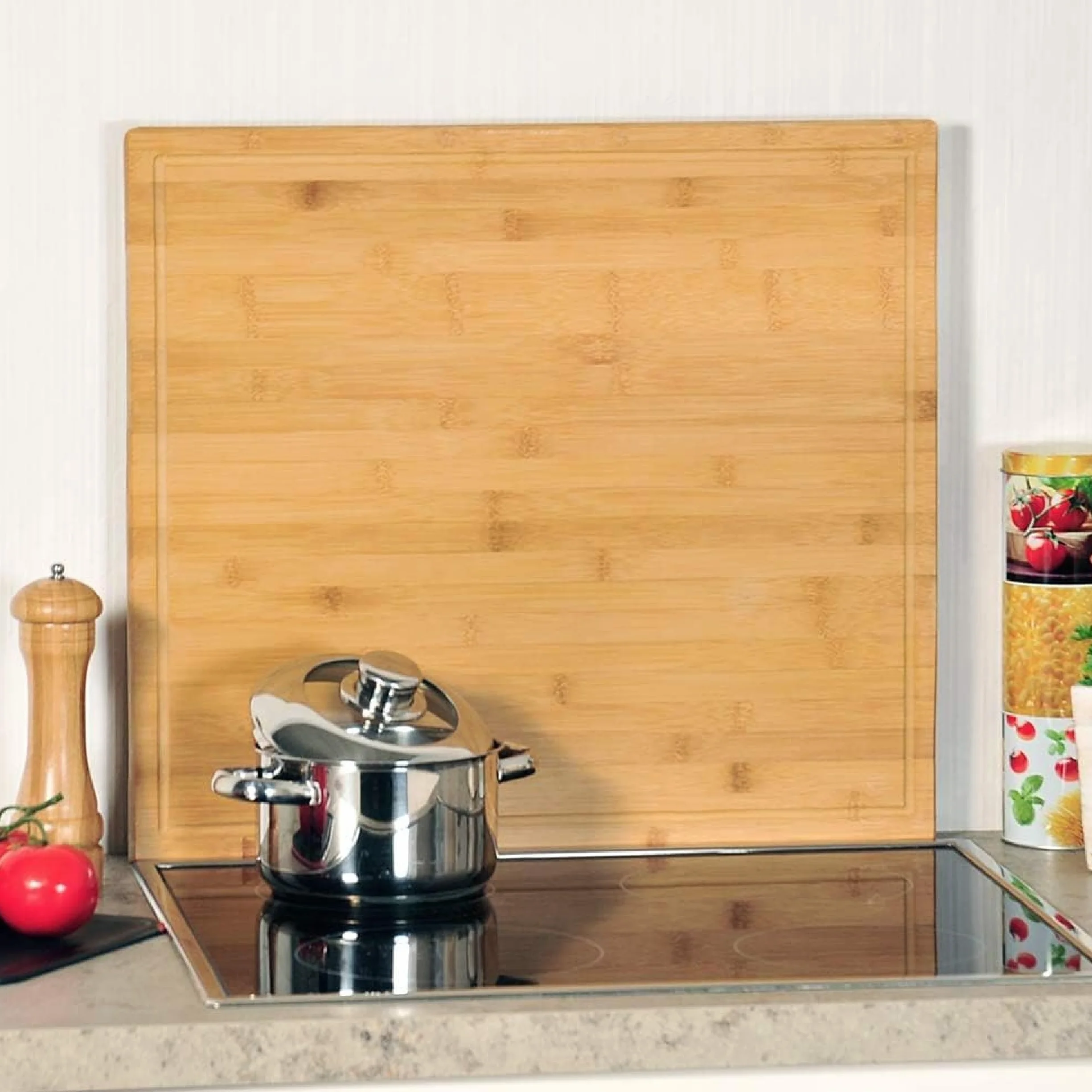 Kesper Tabla de Cortar y Protector de Bambú 56 x 50 cm