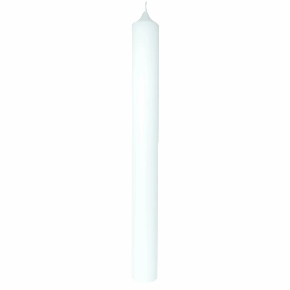 Rayher Vela larga 40 cm 3 cm ø 100% parafina blanca