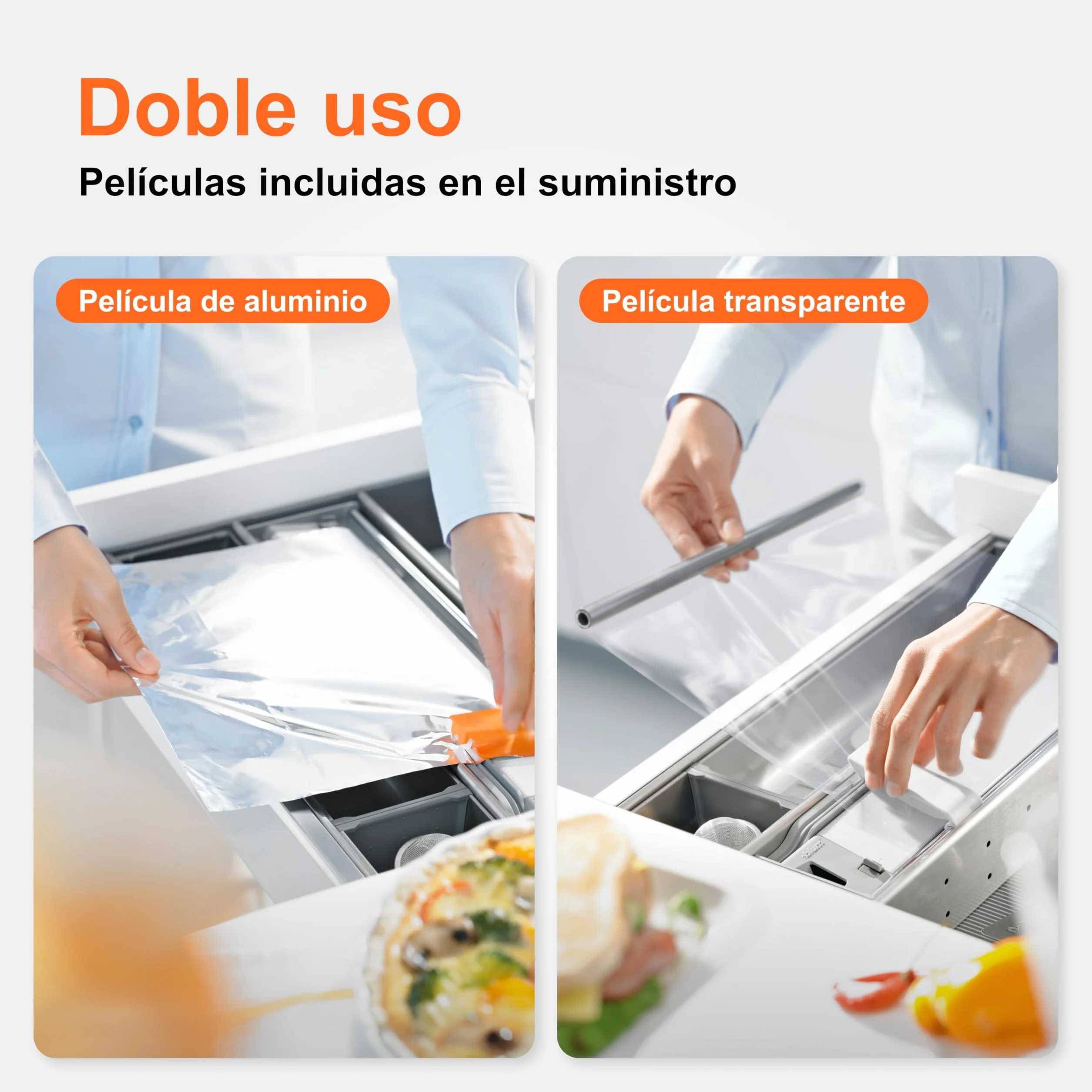 Cortador de papel de aluminio AMBIA-LINE de Blum ZC7C0000 Gris orión mate (ancho 187 mm altura 61,8 mm longitud 409 mm) Film transparente papel de aluminio para LEGRABOX