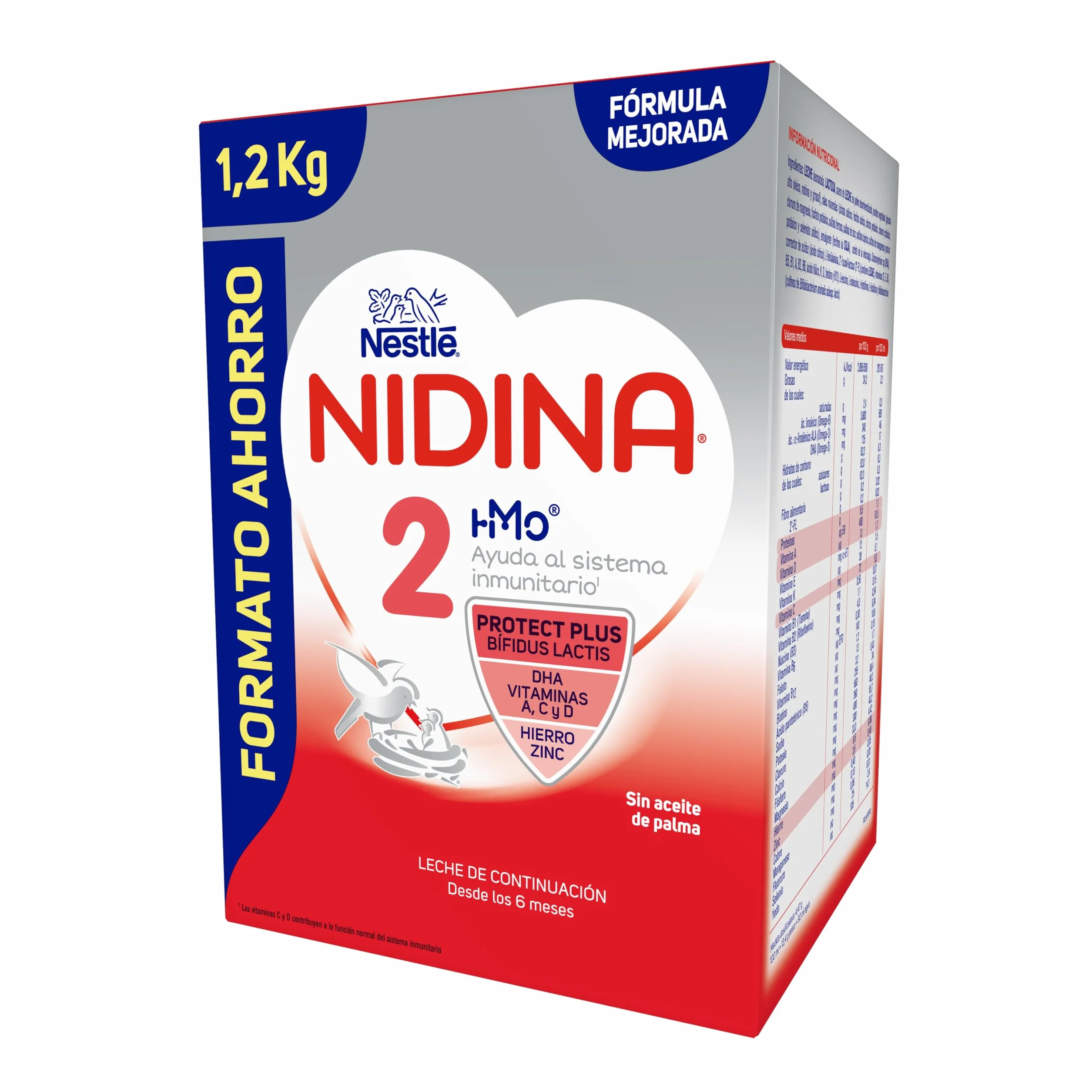 Nestlé NIDINA 2 Leche De Continuación en polvo 1200g