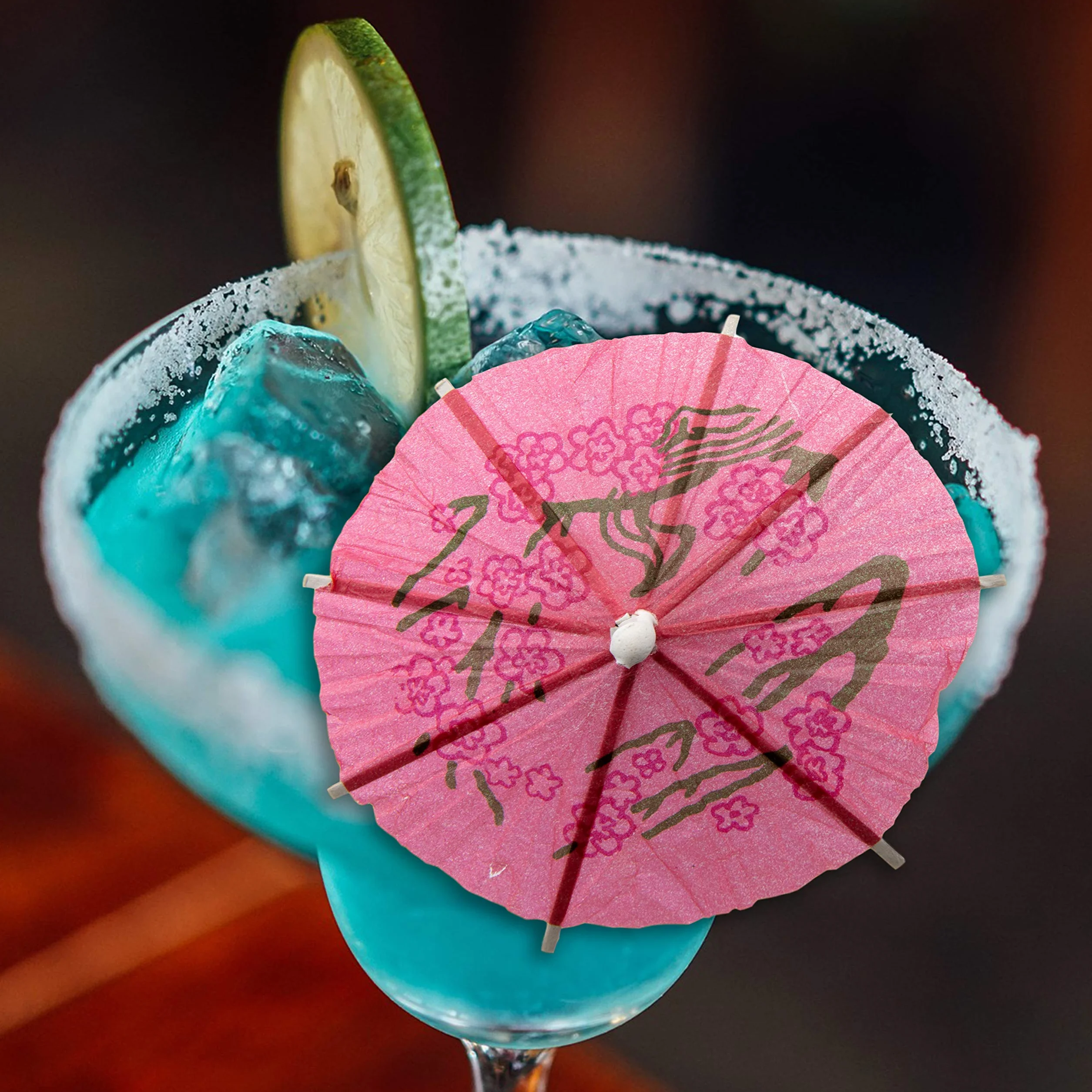 TRIXES 50 Parasoles de Papel Colorido para Fiestas Decoración Bebidas Cócteles Sombrillas