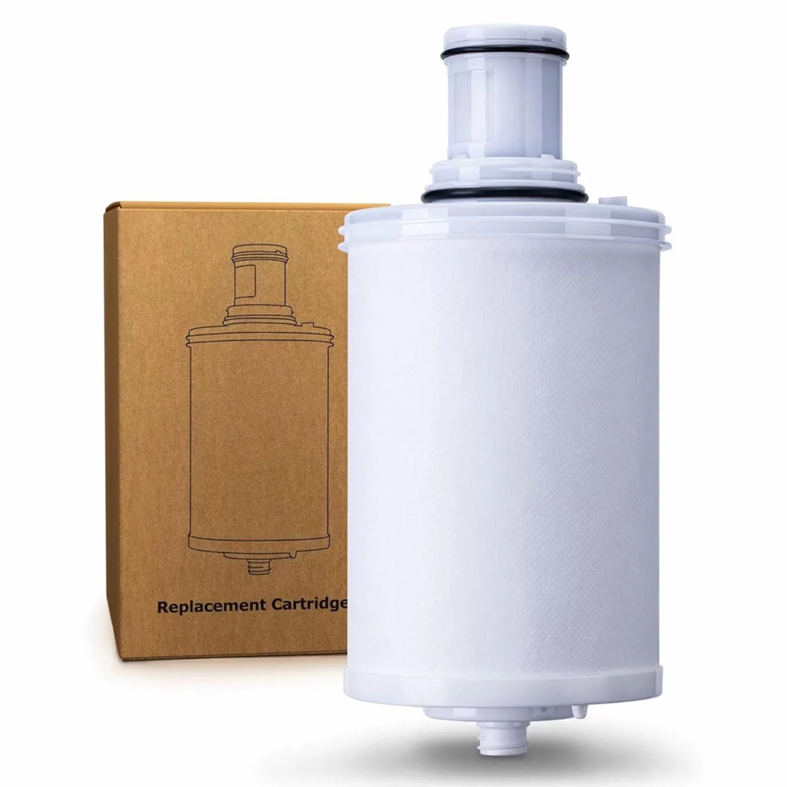 Cartucho de filtro de agua para espring 100186, reemplazo de carbón activado, filtración de precisión de 0,2 μm, capacidad de 5000 L, color blanco