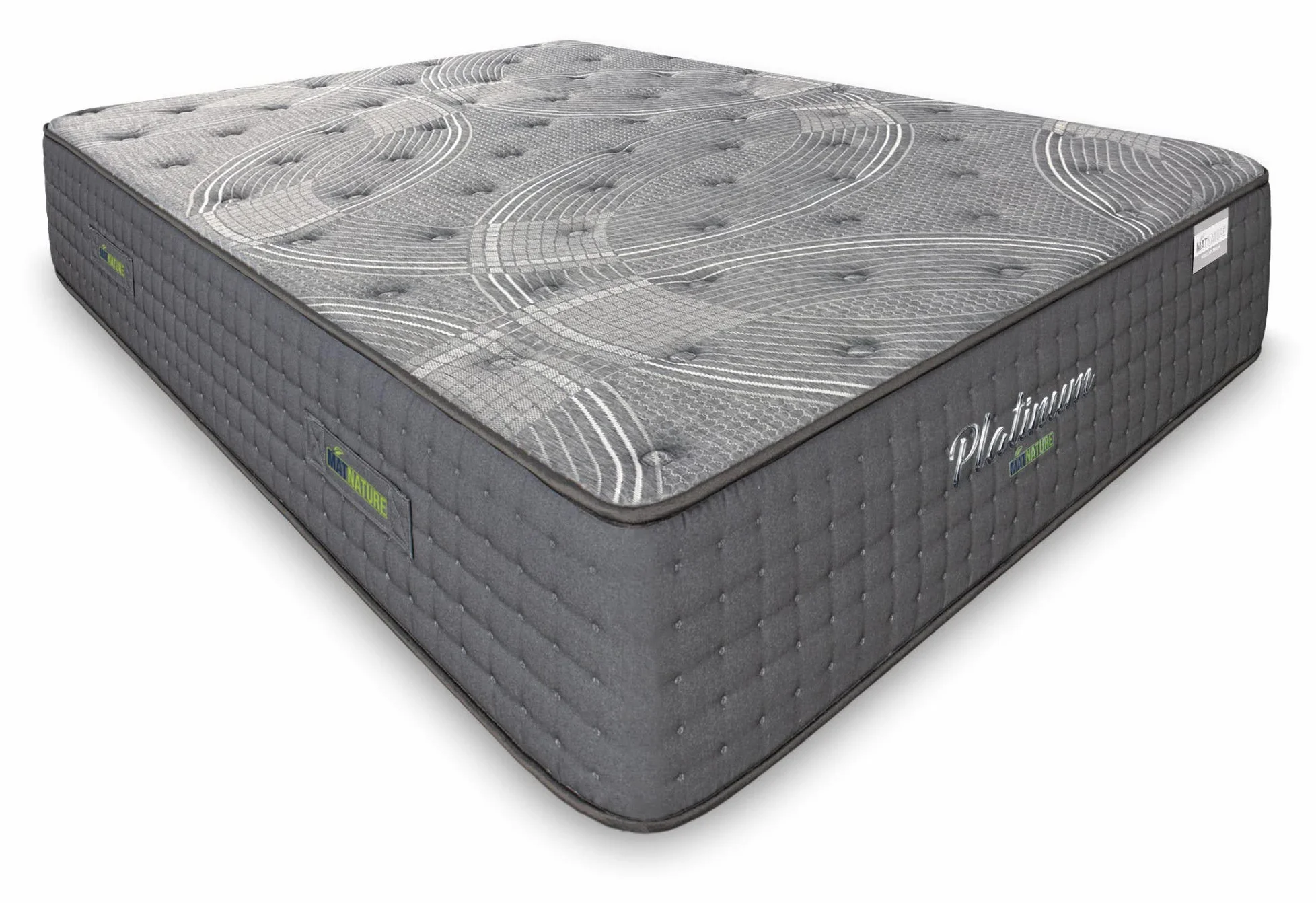 Matnature | Platinum | Colchón Gran Confort Pro Múltiple Descanso | Muelles Ensacados y Viscoelástica | Altura 30 cm | Transpirable, Antideslizante y Antiácaros (150 x 190 cm)