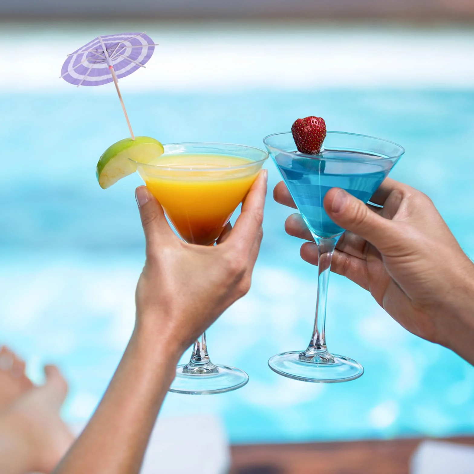 80 Piezas Decoración de Cócteles, Paraguas de Papel 3D Reutilizables para Bebidas