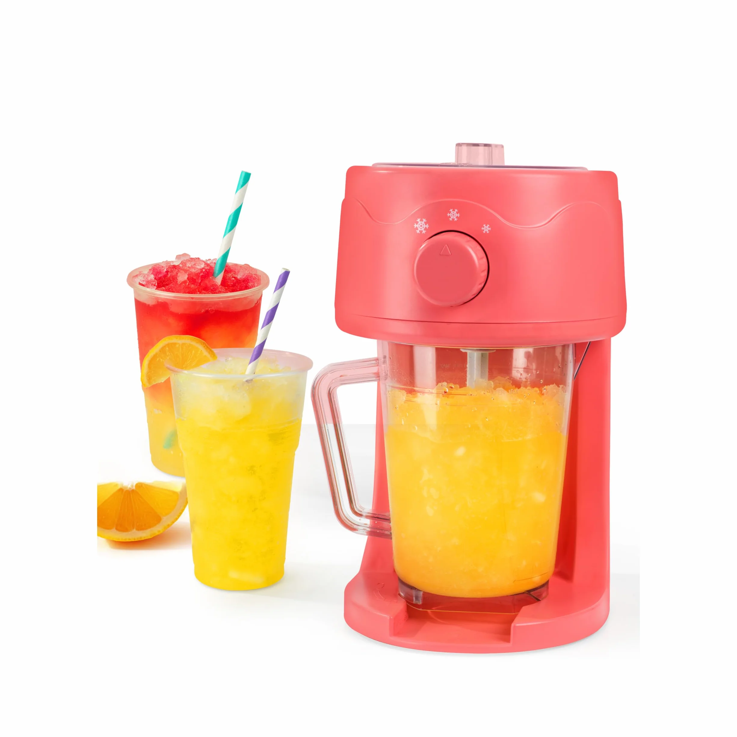 Giles & Posner Funfair Máquina para hacer granizados 1,1 L acero inoxidable 3 modos hielo fino esponjoso grueso café helado cócteles