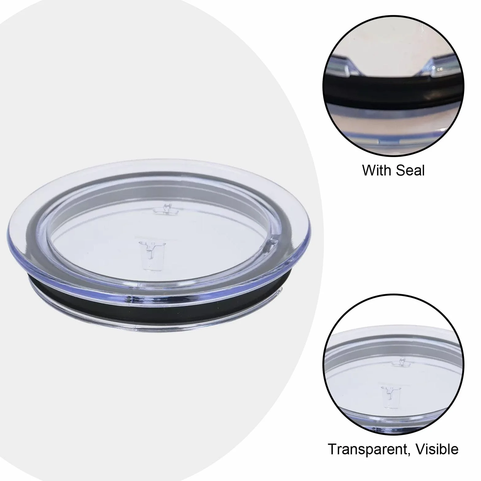 Tapa espumador de leche, piezas de repuesto para Nespresso Aeroccino 3, 3R 3R 3594 Citiz EN266 EN267 3594 piezas 93271 (transparente)