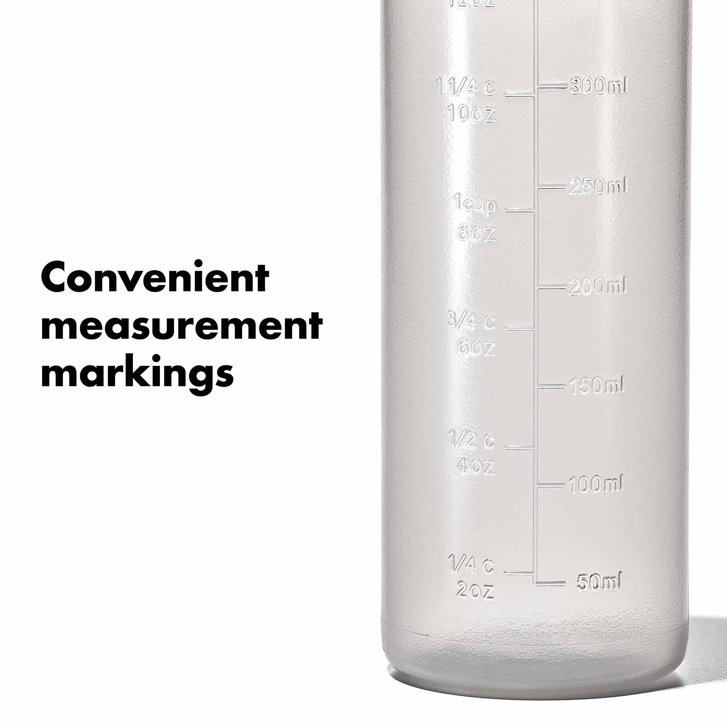 OXO Juego de botellas para exprimir transparente