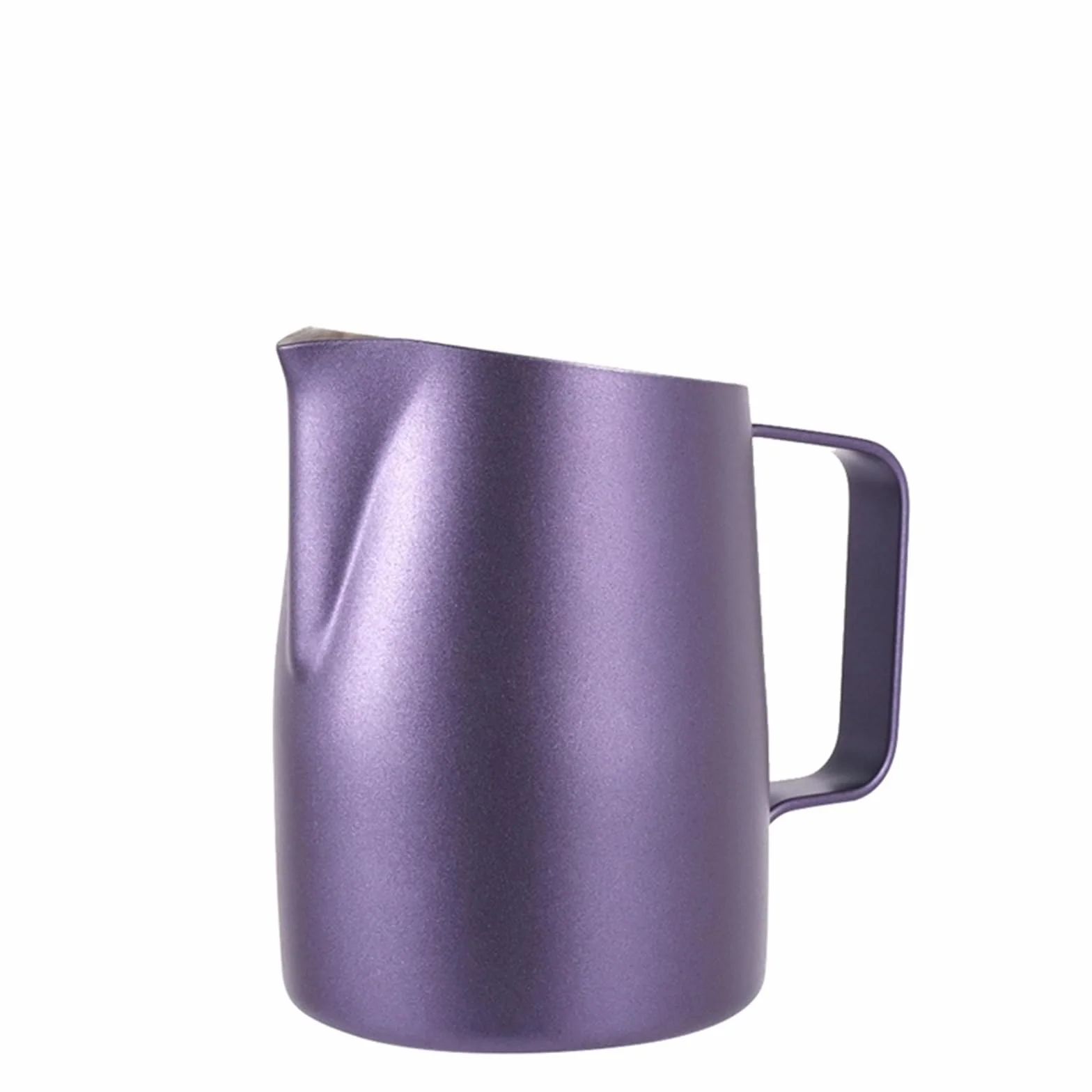 Jarra Para Espumar Leche Jarra for leche y café de 450/600ML, jarra de espuma de acero inoxidable, taza de flores, Espumador de café y leche, herramienta artística for espuma de leche(450ml,Color B)