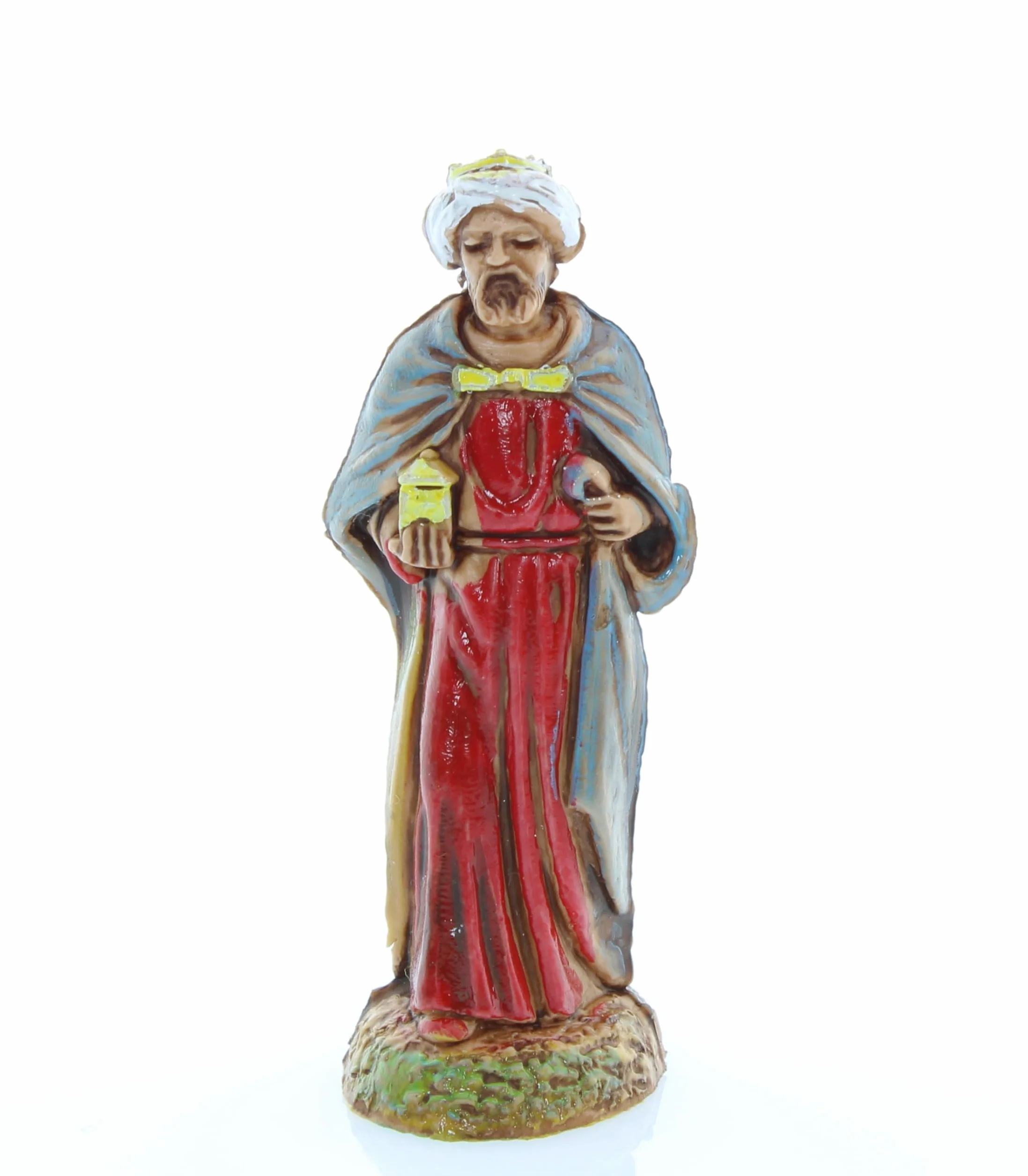 Moranduzzo Trío Reyes Magos Apto para Belén de 6 cm Escala 1:32 – Mini 6 – Figura Irrompible, Estilo '700, Pintada a Mano, Escultor M. Landi