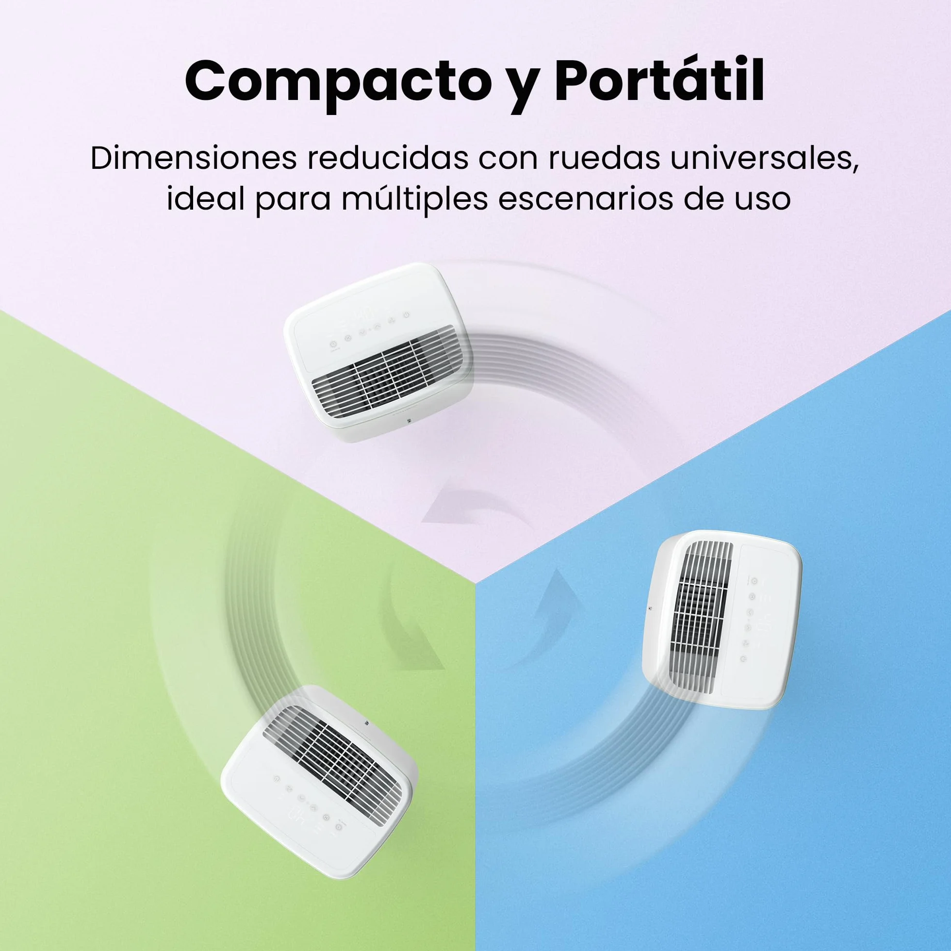 COMFEE' Deshumidificador de Humedad 12-14L Silencioso | Modo Secado de Ropa y AUTO - Deshumificador Compacto y de Bajo Consumo con Drenaje Dual | Ideal en habitaciones hasta 35m2/110m3 - Aqua Dry 2026