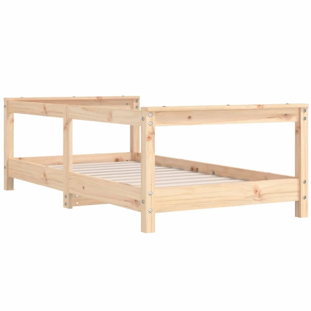 vidaXL Estructura de Cama para niños Madera Maciza de Pino 70x140 cm