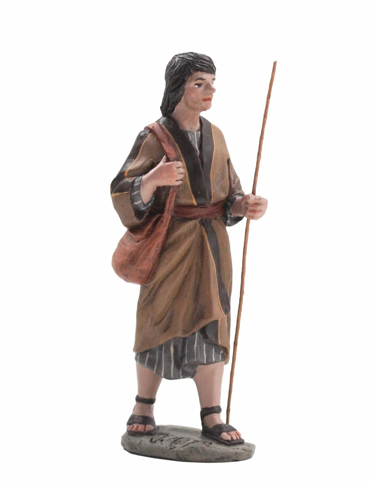Triciclo Editores Pastor Rebaño con Vara |Figuras de Belén |Serie 11cm| Diseñadas por José Luis Mayo |Decoración Navideña |Nacimiento