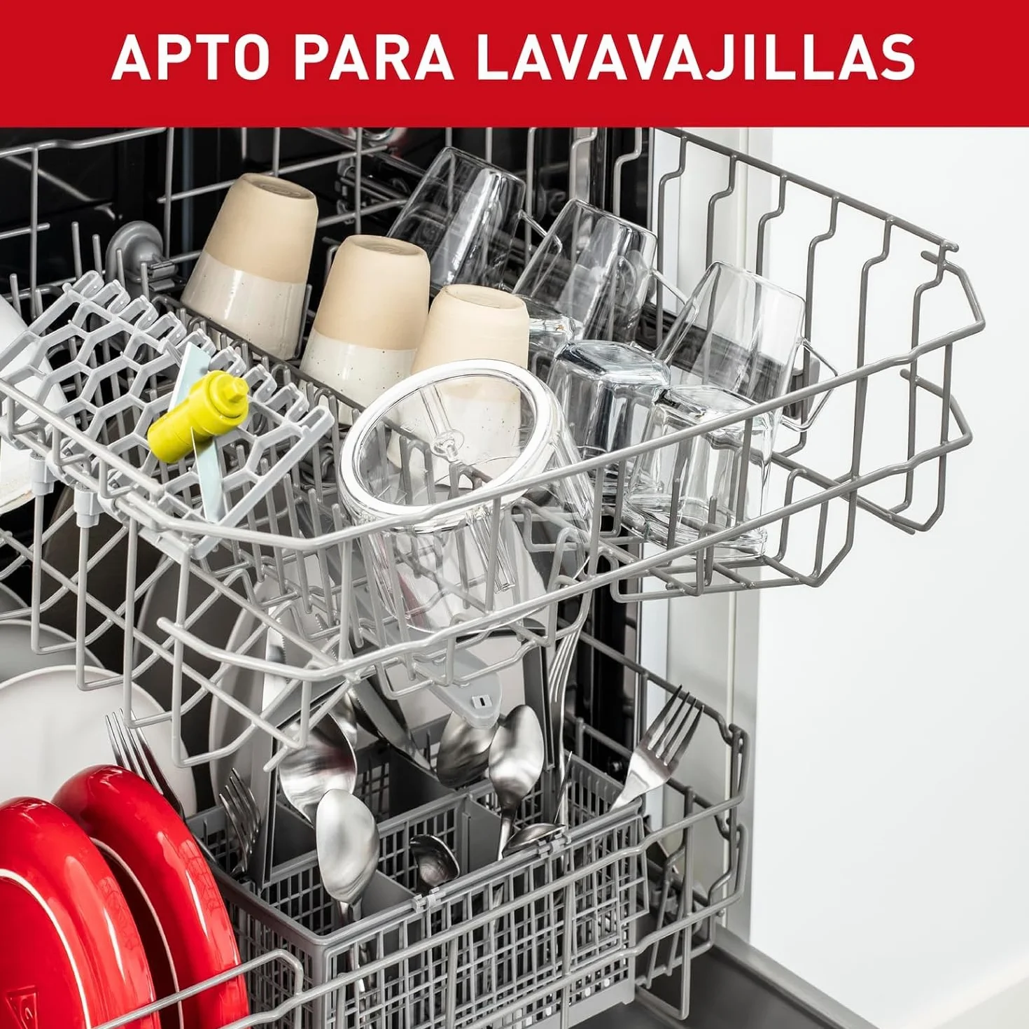 Tefal Picadora Manual 500 ml 2 Cuchillas Independientes Picado Grueso Medio Fino Base Antideslizante
