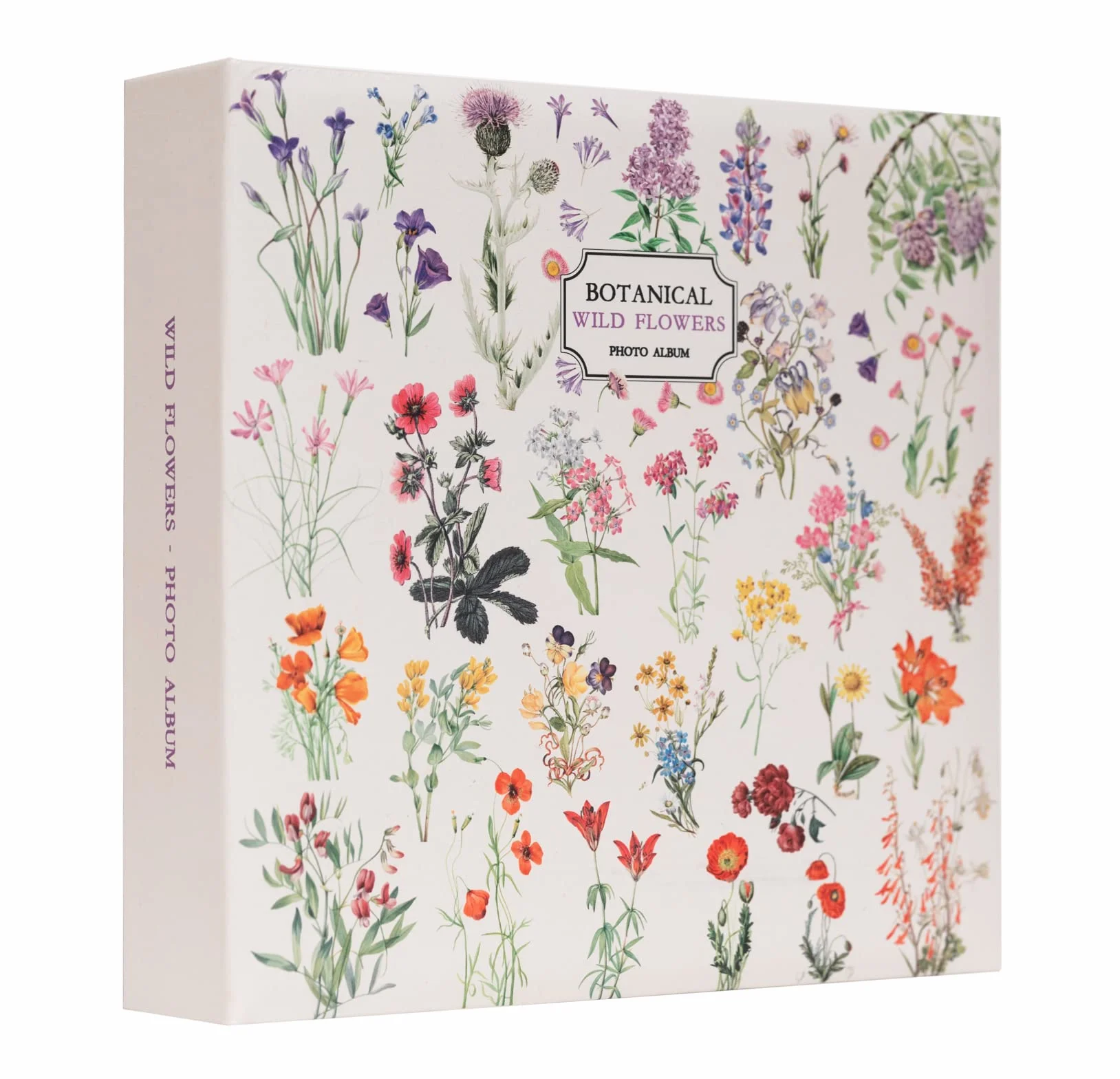 Album fotos Botanical Wild Flowers 10x15cm 200 bolsillos tapa dura 22,5x22 cm