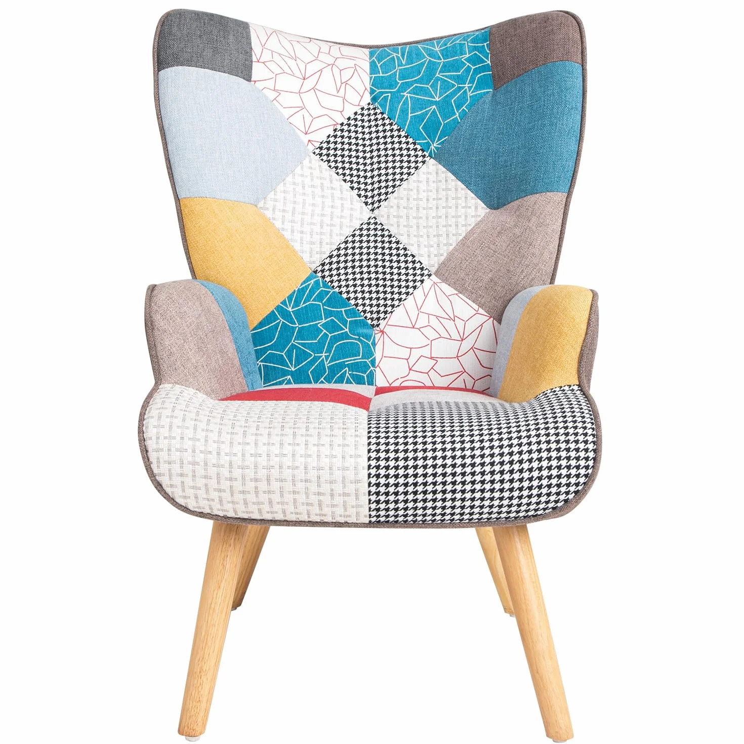 Gardenia Sillón Relax Quebec Patchworks Patchwork, 69x75x95