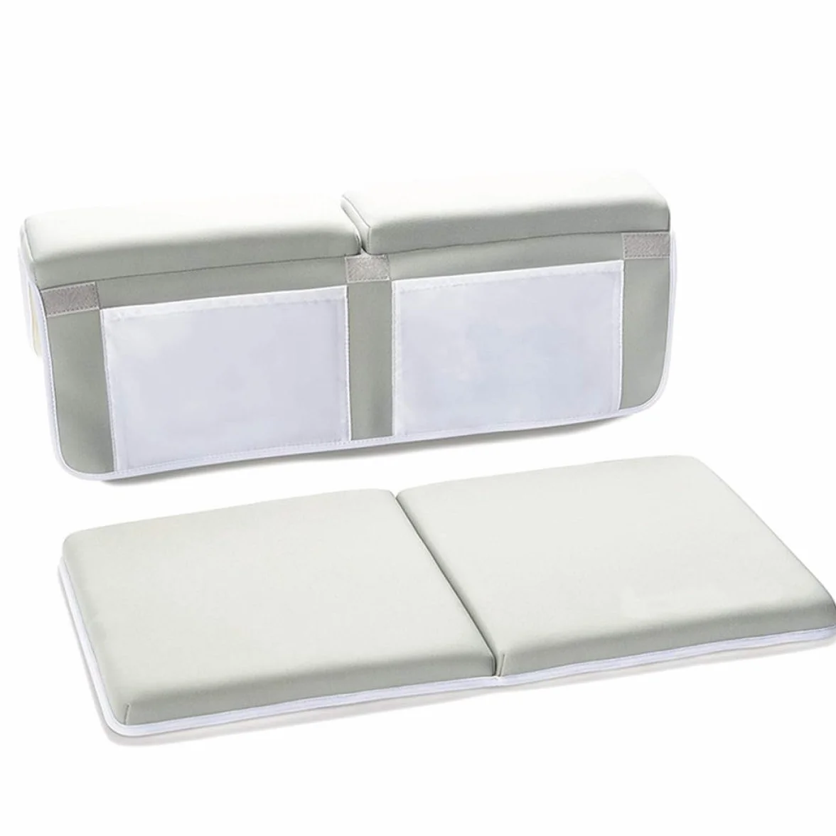 1pieza Almohadilla Antideslizante para Bañera con Bolsillos Organizadores Cojín Plegable para Rodillas Material Estable y Ventosas Resistentes Protección para Padres y Ducha