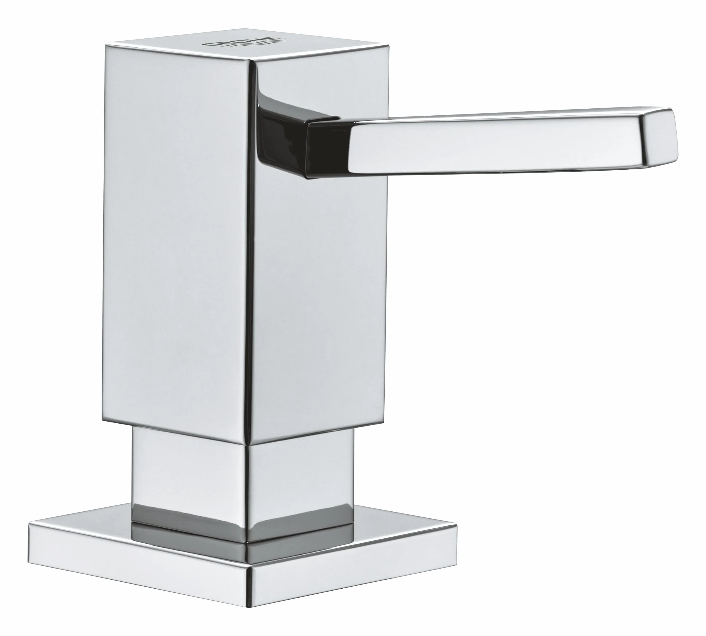 GROHE Dispensador de Jabón, Dispensador de Líquido Lavavajillas (para Jabón Líquido, Contenedor de Almacenamiento 500 ml, Duradero), Cromo, 40649000
