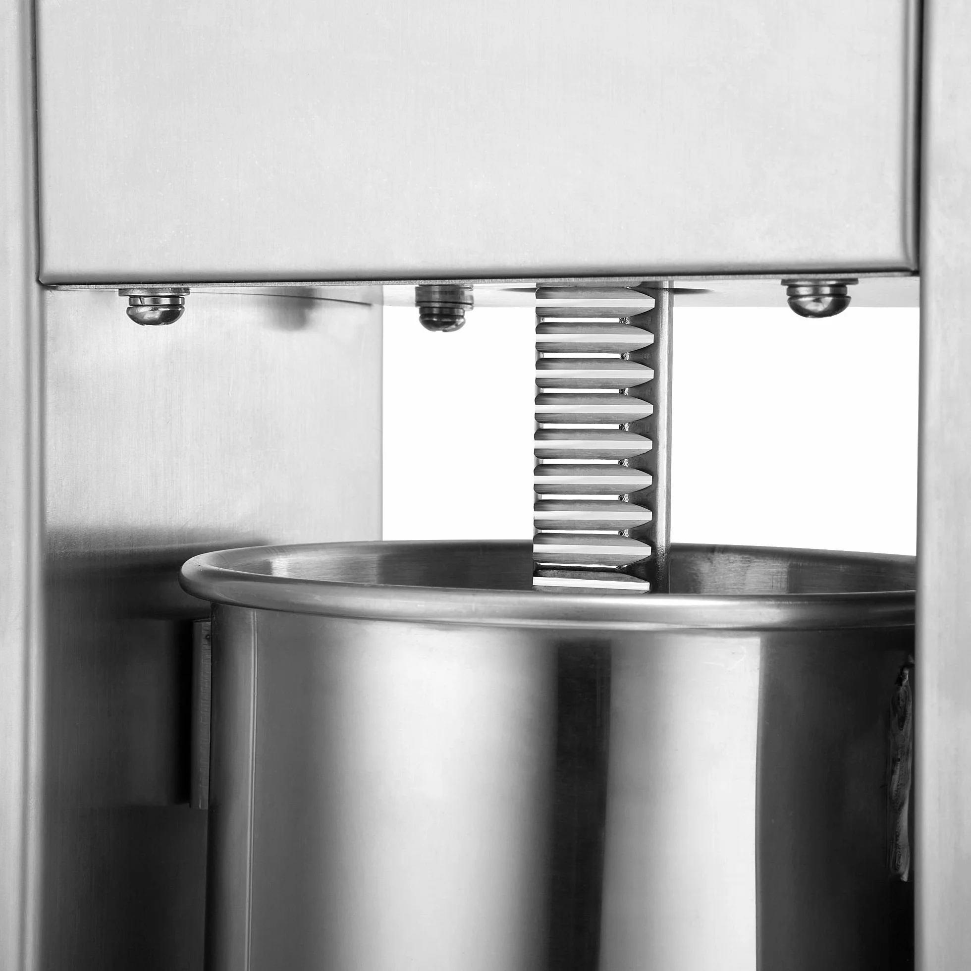Zelsius Máquina Embutidora Profesional de Salchichas I Acero Inoxidable I Manual I Cuatro Tubos de Llenado Diferentes I Máquina con Caja de Cambios de 2 Velocidades I Válvula de Ventilación