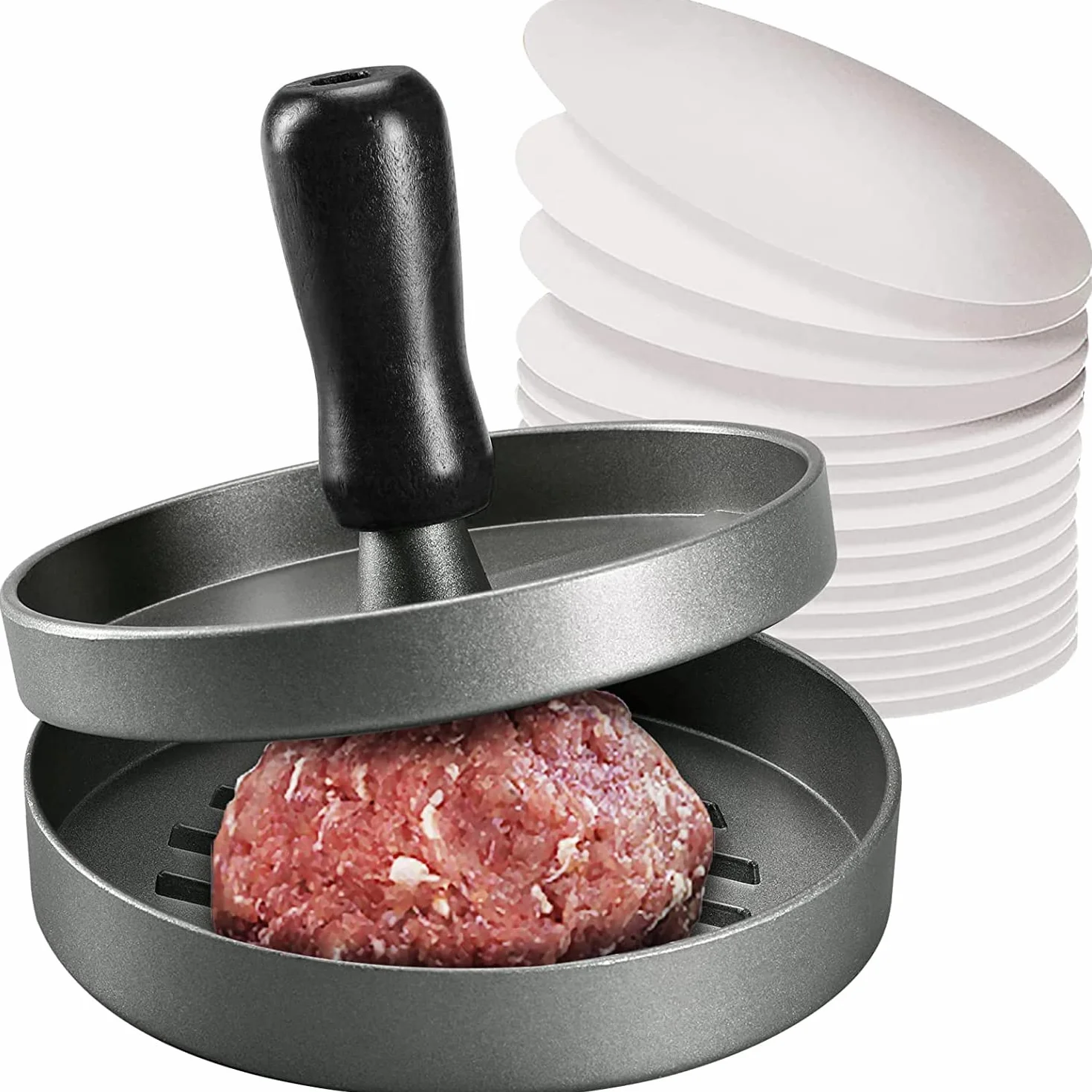 Burger Press 100 Carta Oleata Antiaderente per Carne Patty Hamburger Maker 1/4 lb 1/3 lb