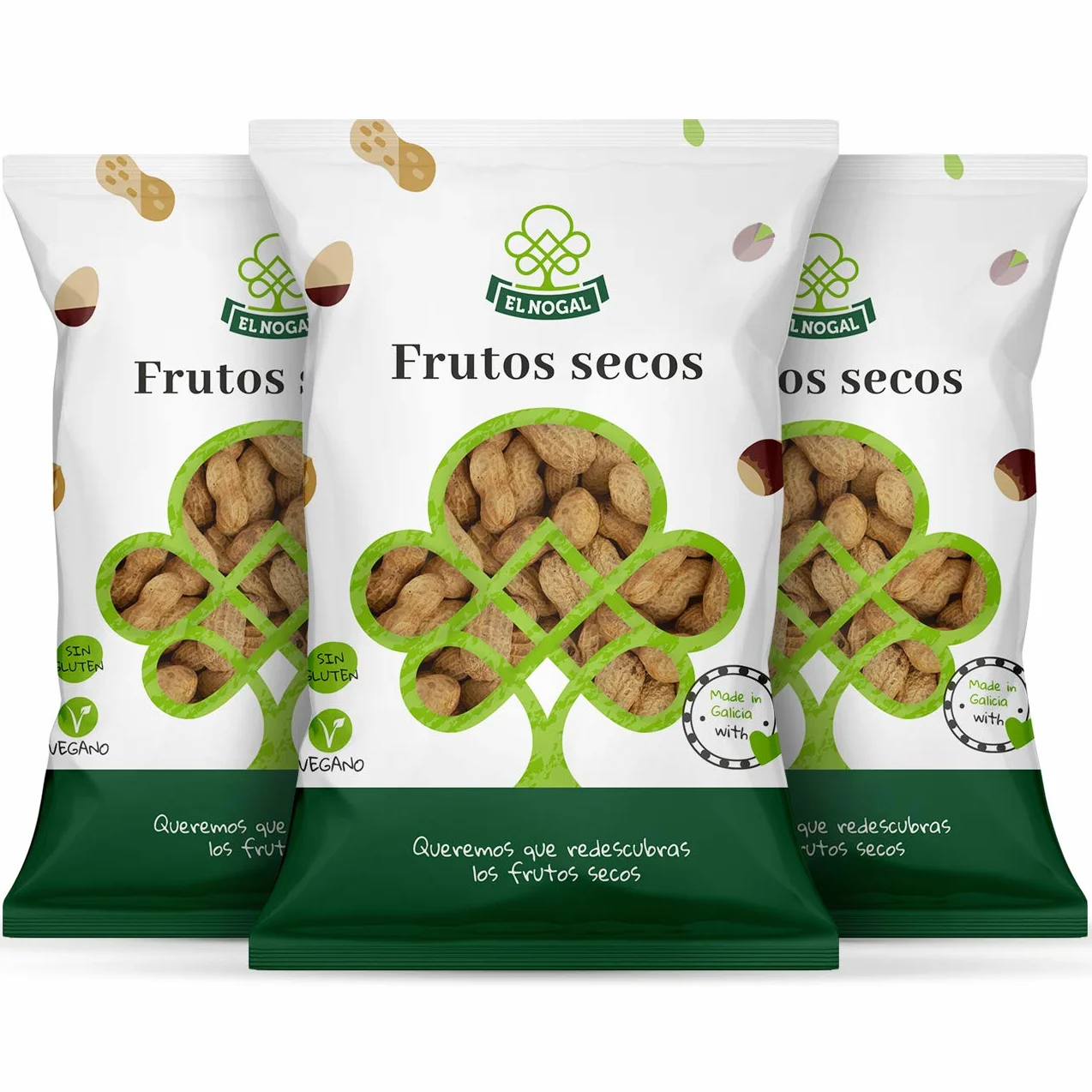 El Nogal Cacahuete Jumbo Tostado Bolsa 500 g