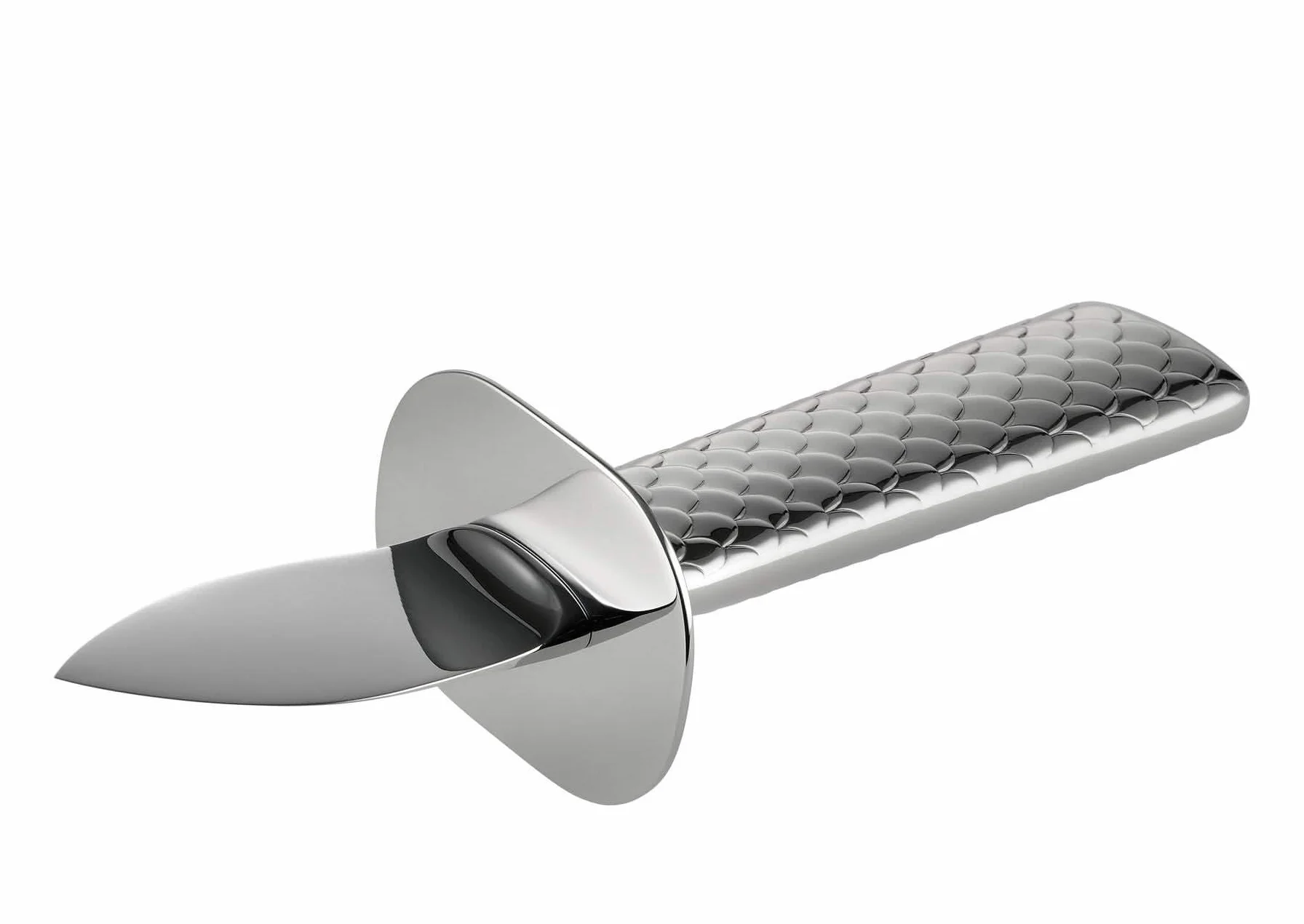 Alessi Colombina FM23/44 - Cuchillo para ostras de pescado (acero inoxidable AISI 420, 18/10, pulido espejo, plata, 16 x 5,3 x 4,2 cm)